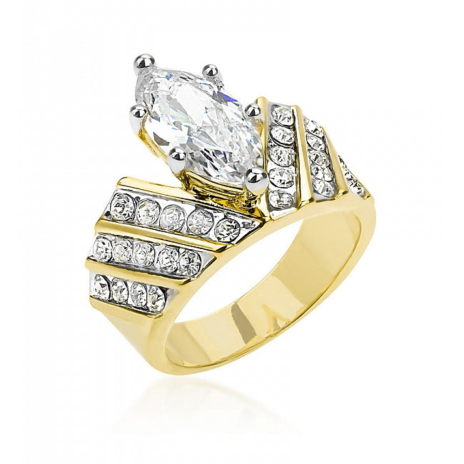 Sleek Form Signature Edit Venetian Crown Ring - Friggin Jewelry Fashion
