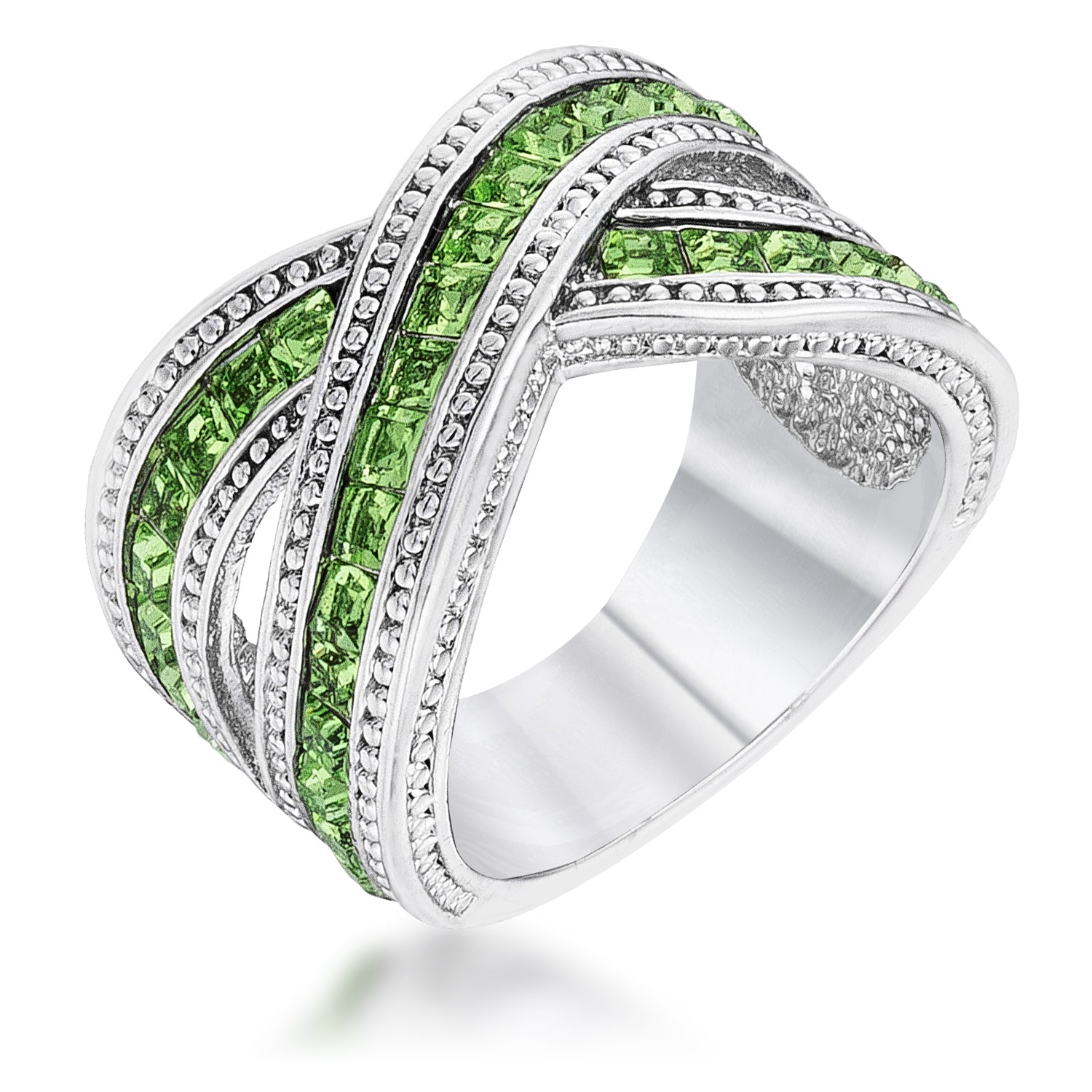 Timeless Icon Legacy Line Twisting Green Band - Friggin Jewelry Fashion