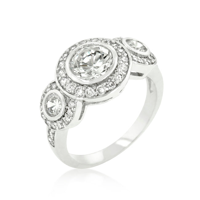 Velvet Heroine Modern Edit Fitzgerald Cubic Zirconia Ring - Friggin Jewelry Fashion