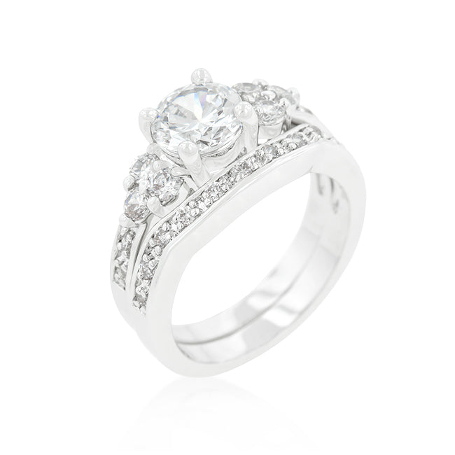 Bright Spark Confident Edit Triple Stone Engagement Set - Friggin Jewelry Fashion