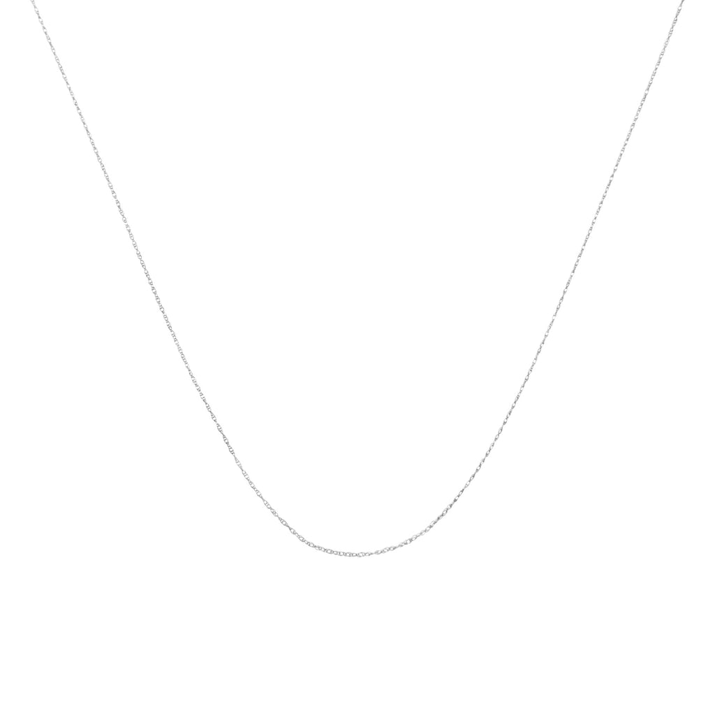 10K Gold 0.5 mm Slender & Dainty Fine Rope Chain Necklace - Friggin Jewelry