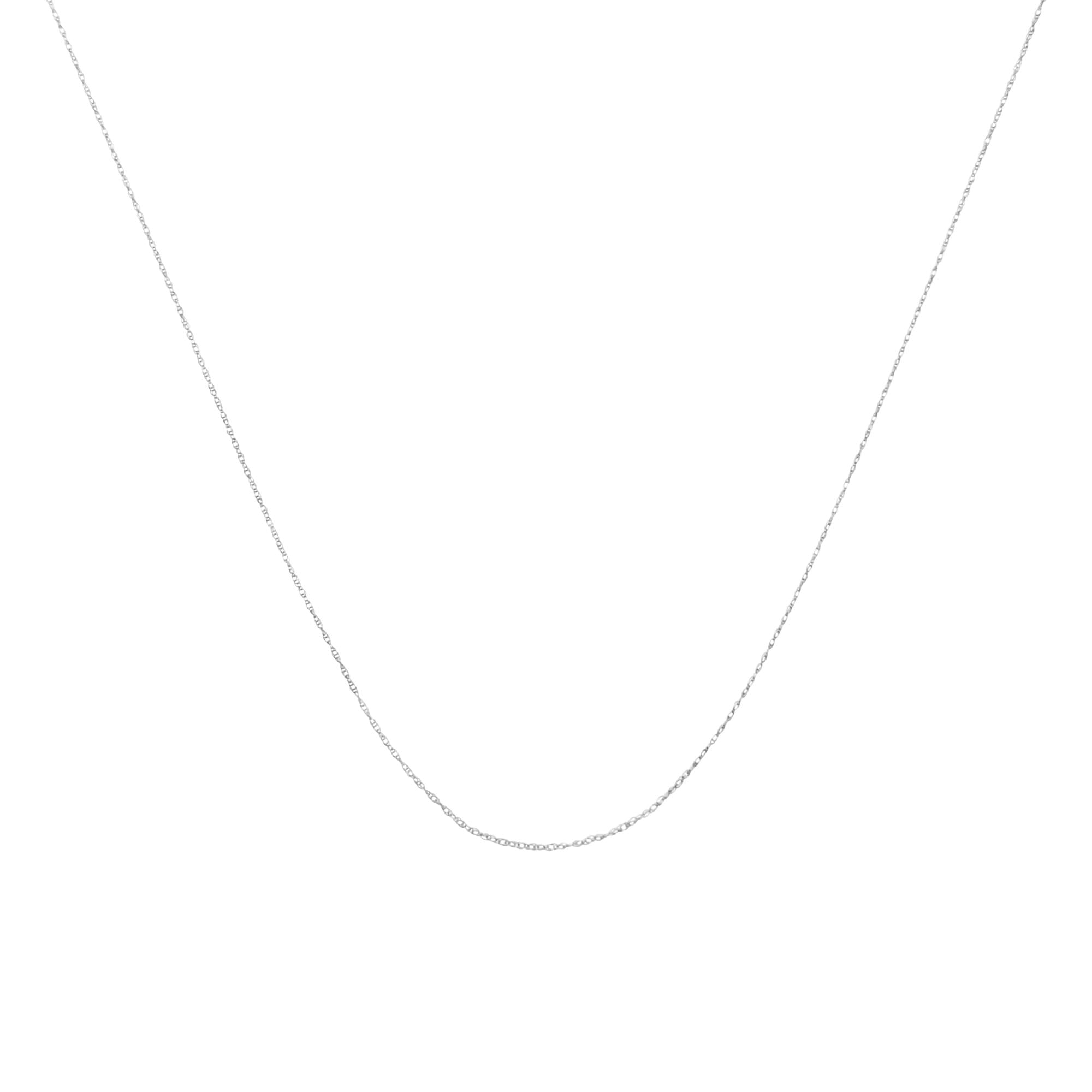 10K Gold 0.5 mm Slender & Dainty Fine Rope Chain Necklace - Friggin Jewelry