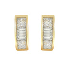 14k Yellow Gold 1/4ct TDW Diamond Earrings (H-I, SI1-SI2) - Friggin Jewelry