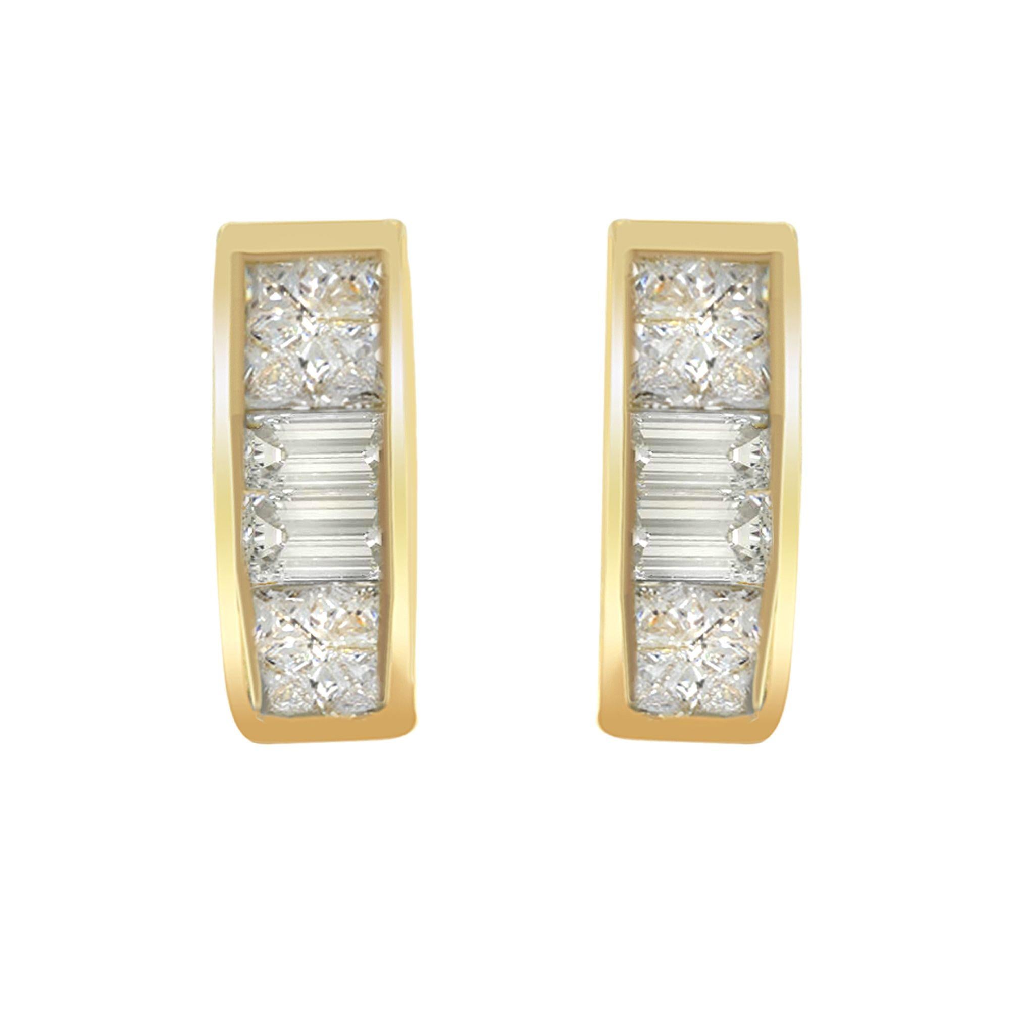 14k Yellow Gold 1/4ct TDW Diamond Earrings (H-I, SI1-SI2) - Friggin Jewelry