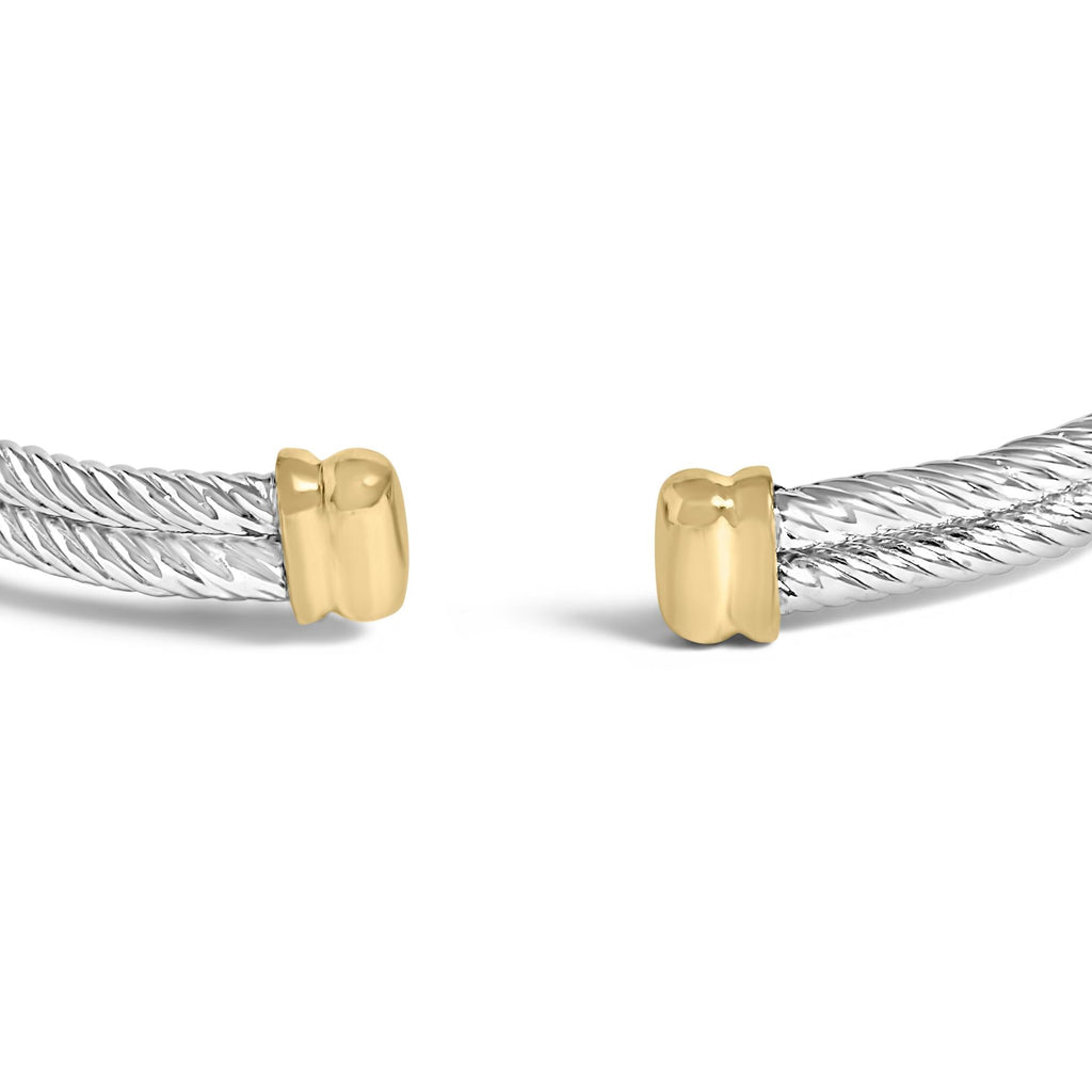 18K Yellow Gold Plated .925 Sterling Silver Diamond Accent Dragonfly Medallion Bangle Bracelet (I-J Color, SI1-SI2 Clarity) - 7.75 Inches - Friggin Jewelry
