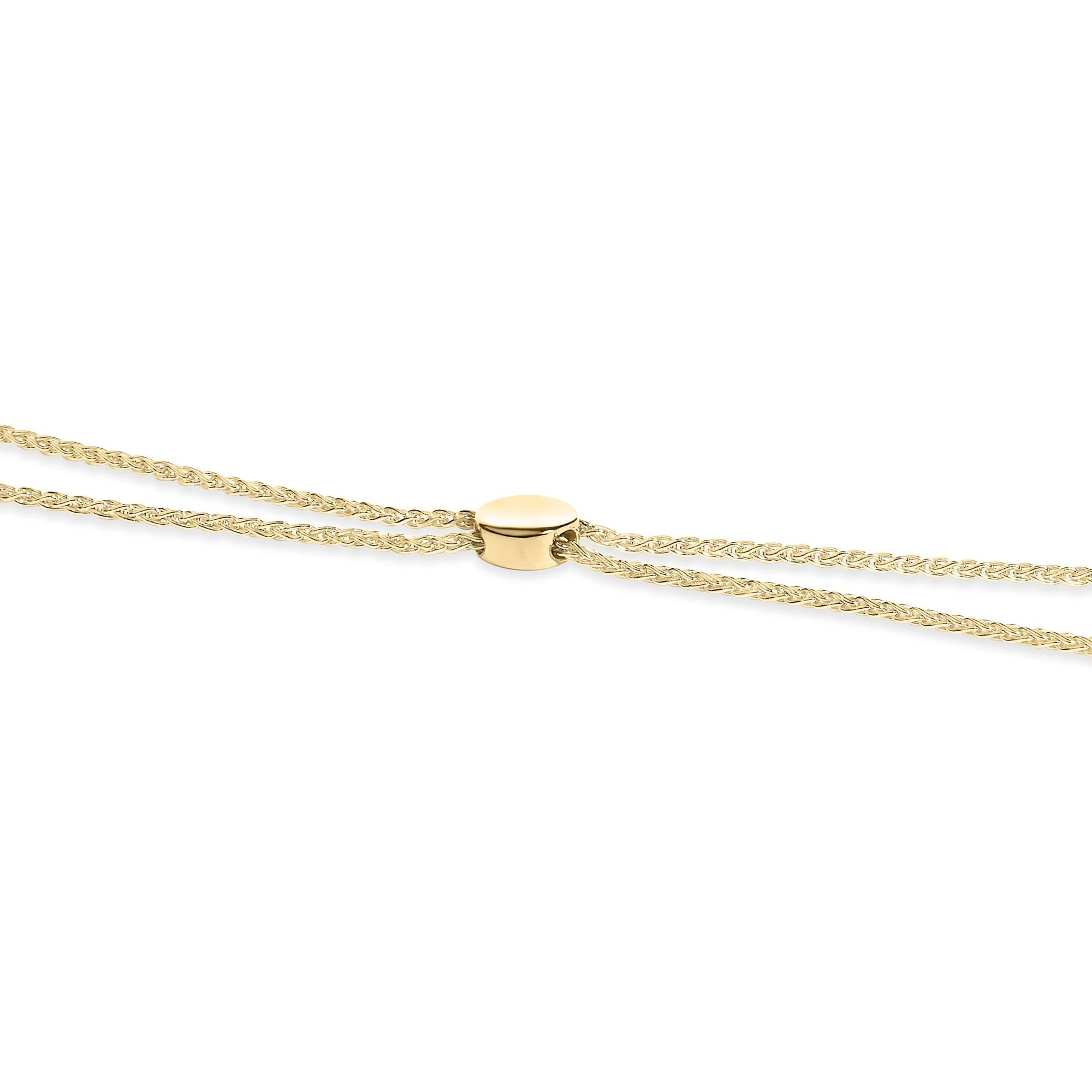 Pulsera bolo de plata de ley 925 con detalles de diamantes, forma marquesa alternada y eslabones de corazón (color IJ, claridad I3) - Ajustable de 15 a 23 cm - Friggin Jewelry