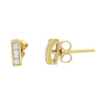 14k Yellow Gold 1/4ct TDW Diamond Earrings (H-I, SI1-SI2) - Friggin Jewelry