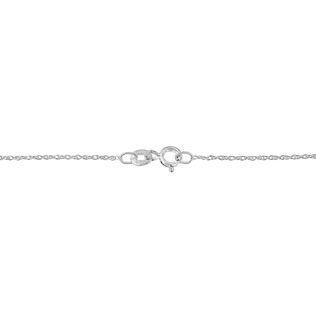 .925 Sterling Silver 1/3 Cttw Diamond Framed Open Cross 18" Pendant Necklace (J-K Color, I2-I3 Clarity) - Friggin Jewelry