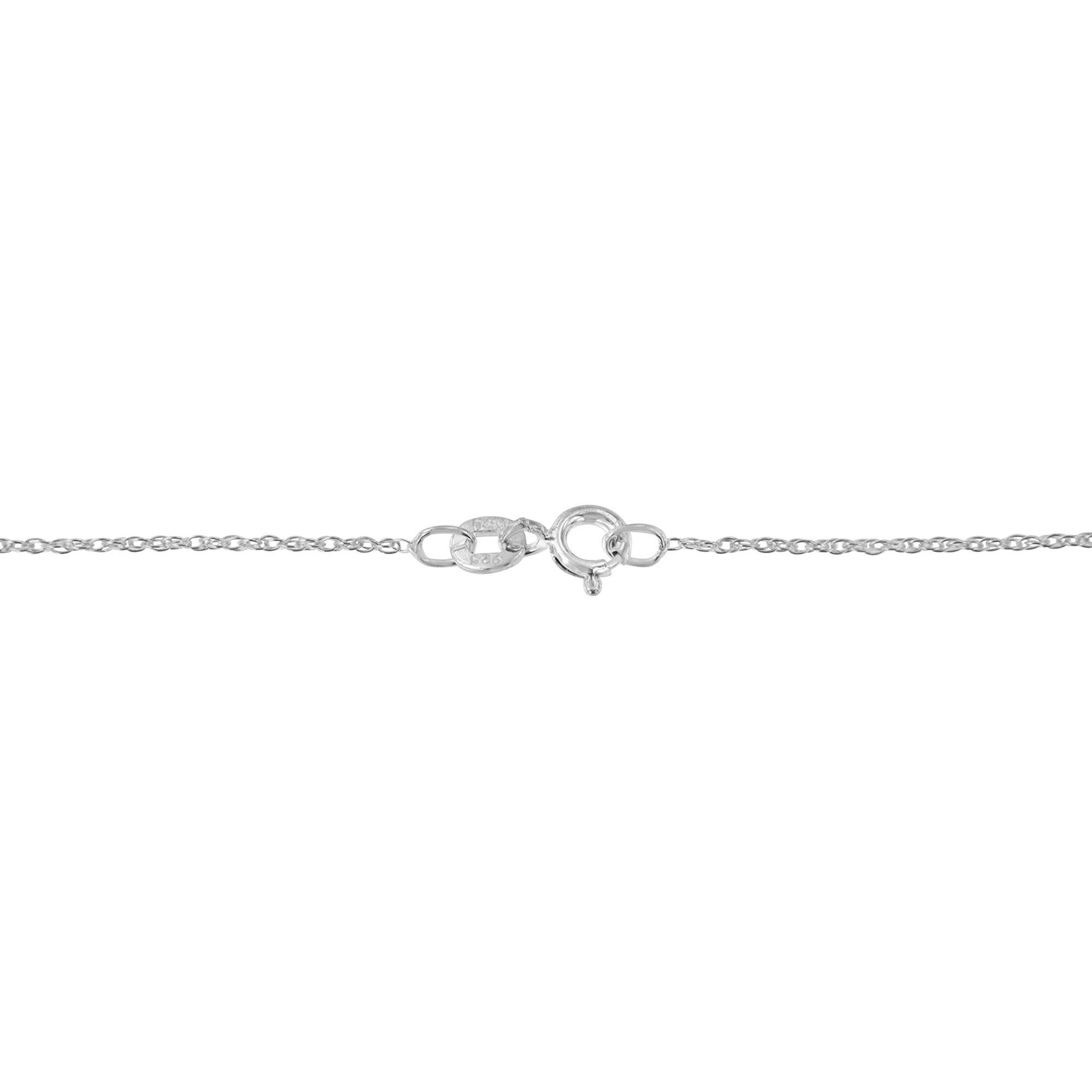 .925 Sterling Silver 1/3 Cttw Diamond Framed Open Cross 18" Pendant Necklace (J-K Color, I2-I3 Clarity) - Friggin Jewelry