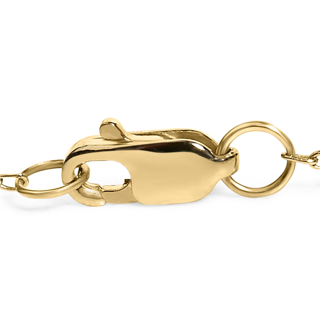 14K Gold 1/2 Cttw Bezel Set Lab Grown Diamond Station Bracelet - Friggin Jewelry