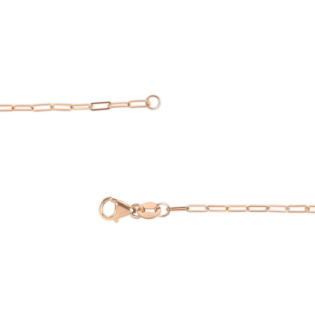Unisex Solid 14K Gold 1.5mm Paperclip Chain Necklace - Choice of Length and Metal Color - Friggin Jewelry
