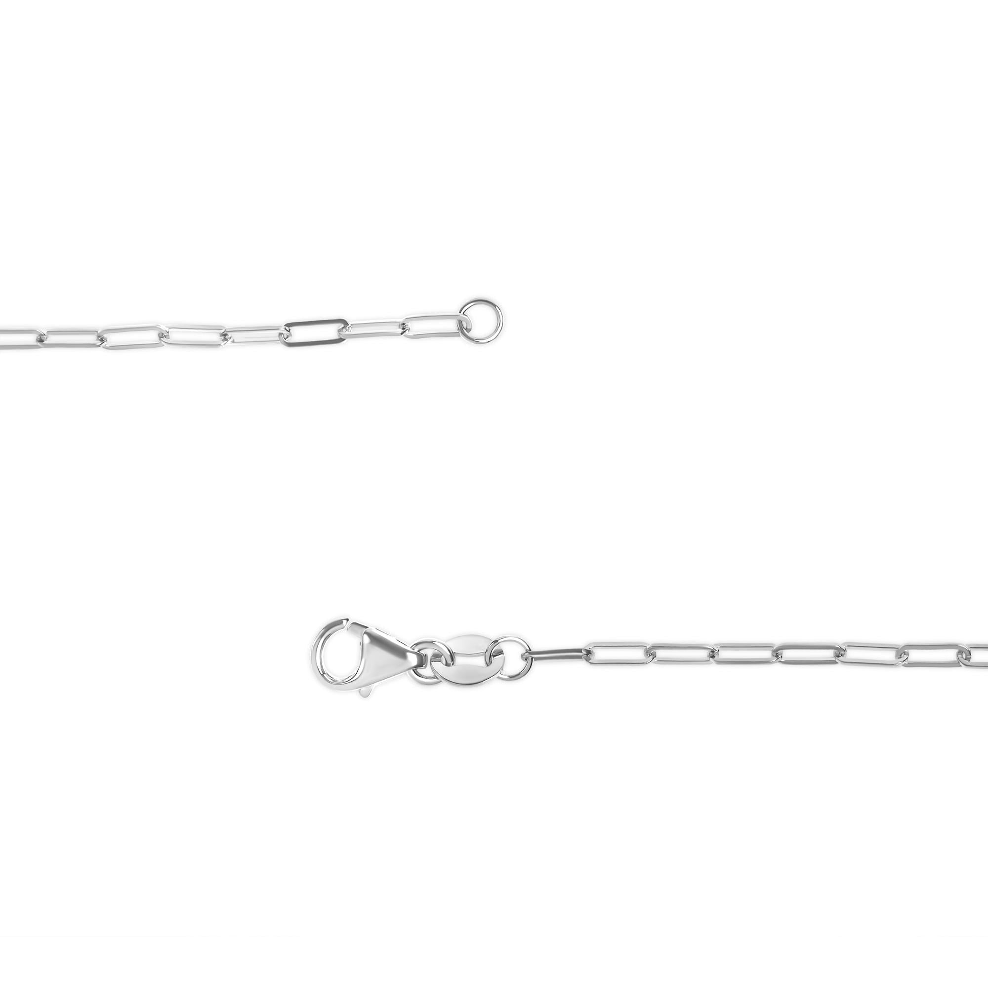 Collana unisex con catena a graffetta da 1,5 mm in oro massiccio 14 carati - Scelta di lunghezza e colore del metallo - Friggin Jewelry
