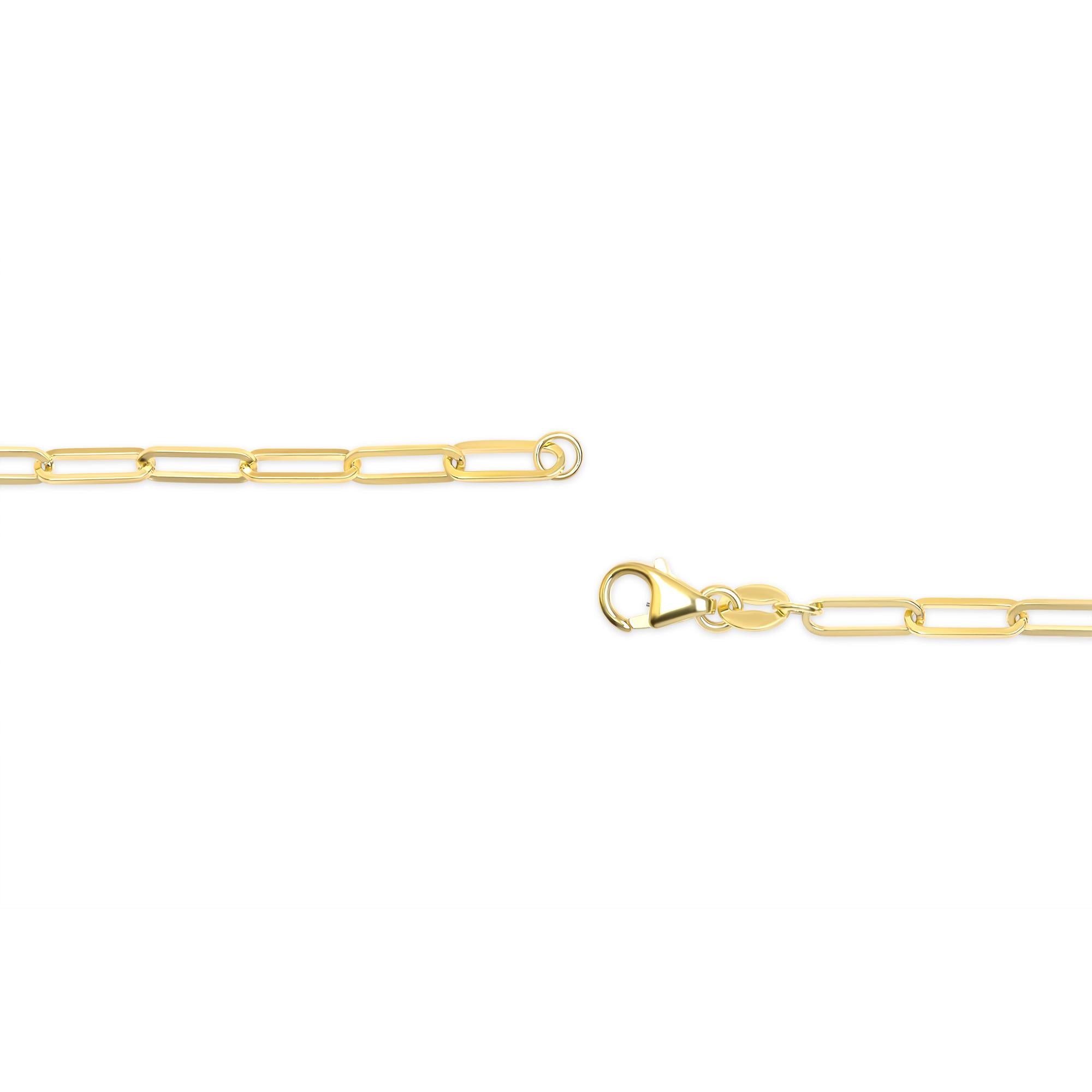 Unisex Solid 14K Gold 2.5mm Paperclip Chain Necklace - Friggin Jewelry