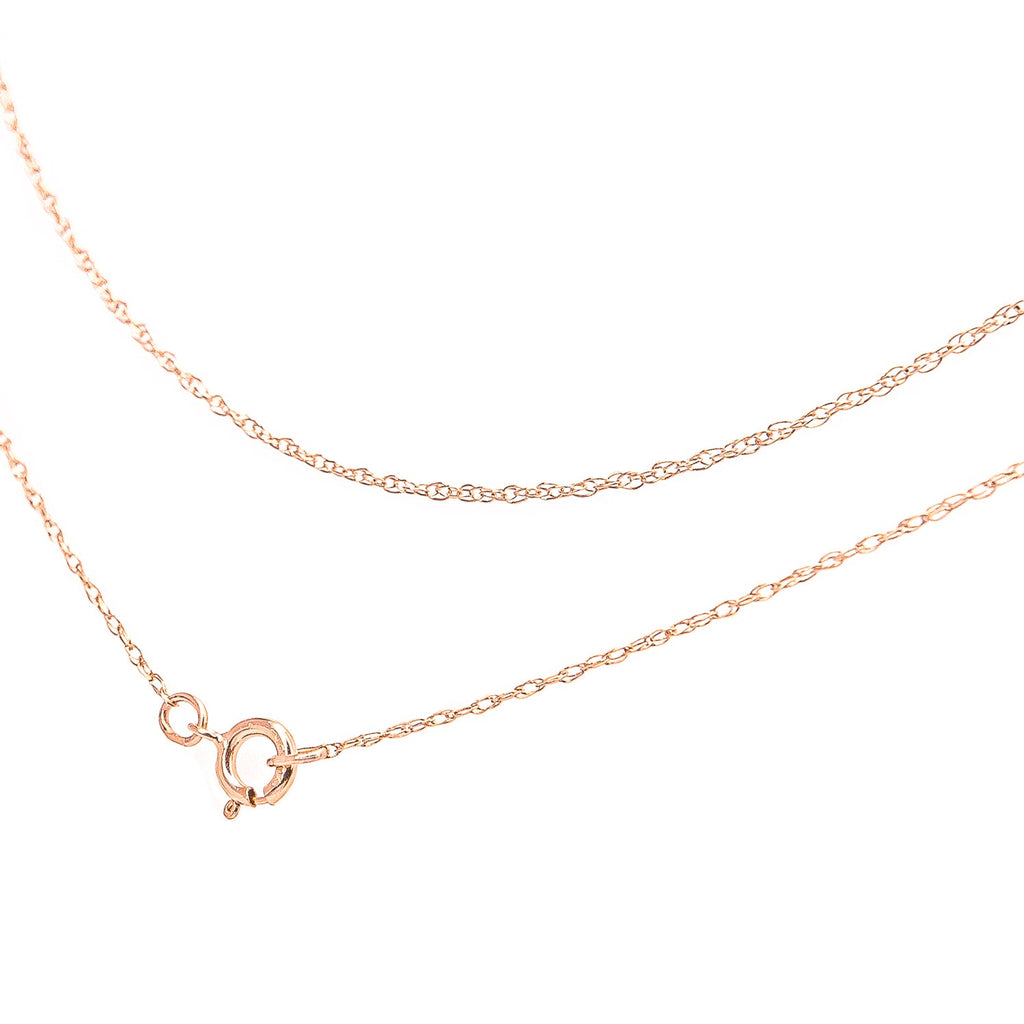 10K Gold 0.5 mm Slender & Dainty Fine Rope Chain Necklace - Friggin Jewelry