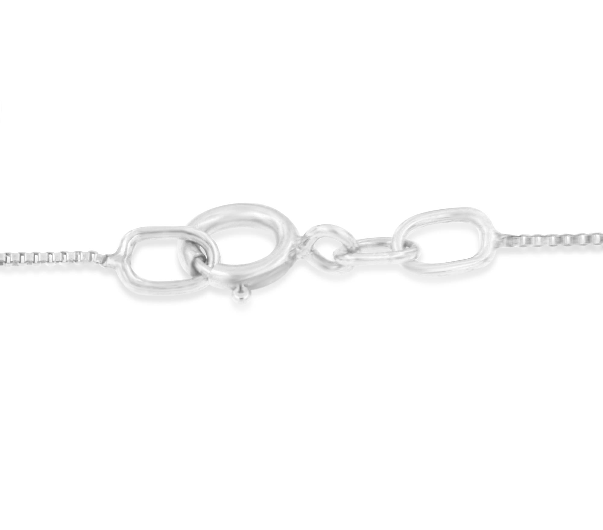 14KT White Gold 1 cttw Diamond Heart Ribbon Pendant Necklace (H-I, I1-I2) - Friggin Jewelry Premium