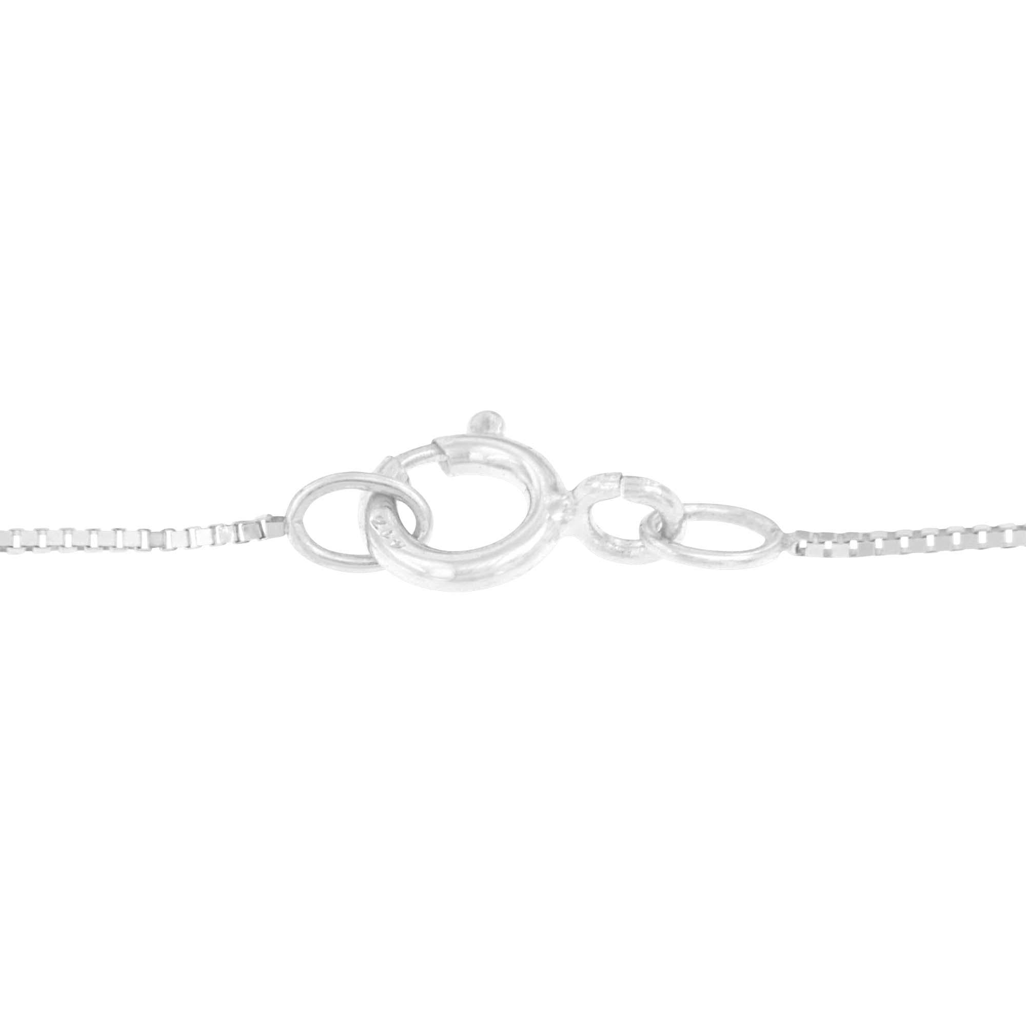 10k White Gold 1/3 Cttw Round and Princess-Cut Diamond Double Triangle 18" Pendant Necklace (H-I Color, SI1-SI2 Clarity) - Friggin Jewelry