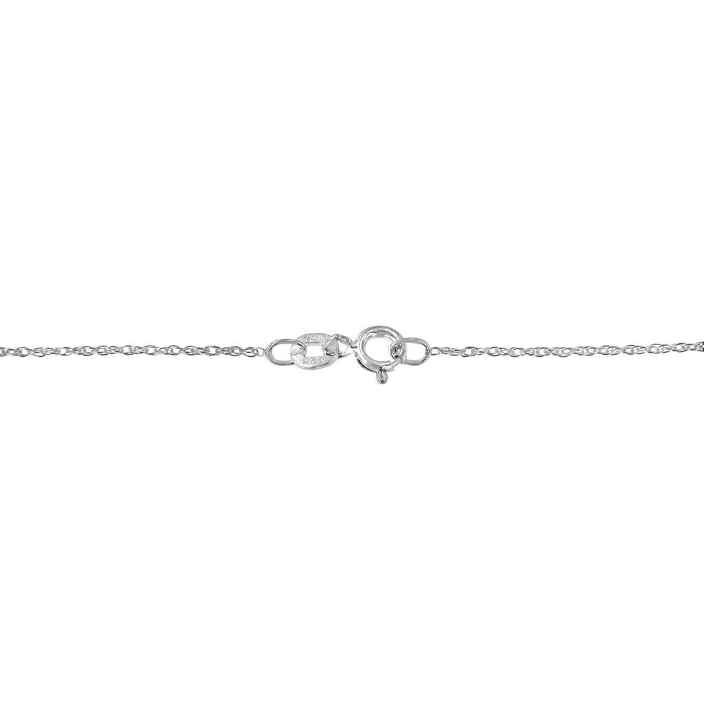 .925 Sterling Silver 1.00 Cttw Baguette Diamond Composite Open Heart 18" Inch Pendant Necklace (I-J Color, I1-I2 Clarity) - Friggin Jewelry