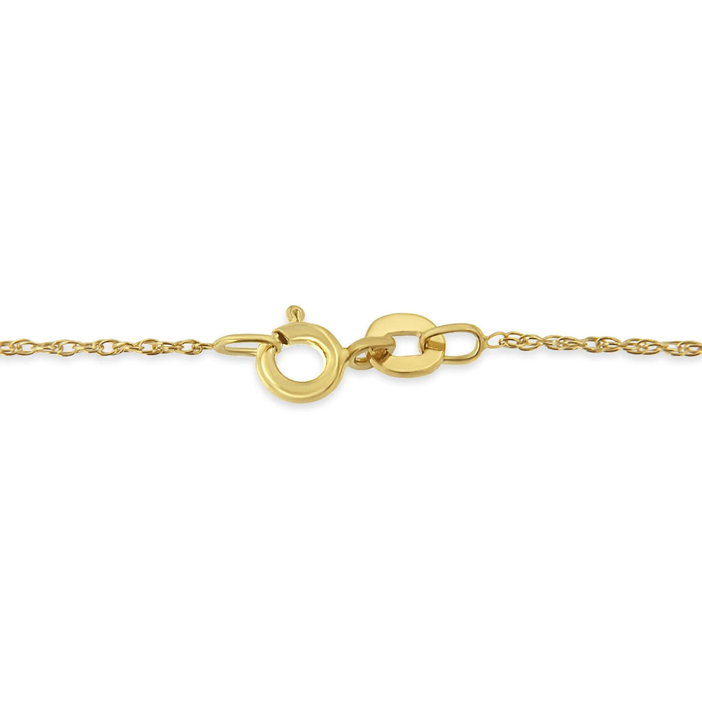 10K Yellow Gold Plated .925 Sterling Silver Miracle Set Diamond Accent Cross 18" Pendant Necklace (I-J Color, I3 Clarity) - Friggin Jewelry