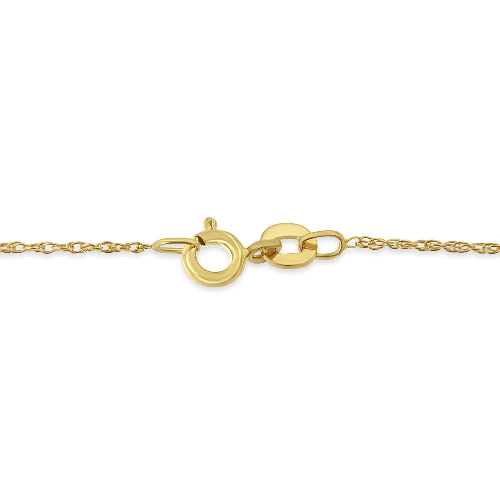 10K Yellow Gold Plated .925 Sterling Silver Miracle Set Diamond Accent Cross 18" Pendant Necklace (I-J Color, I3 Clarity) - Friggin Jewelry