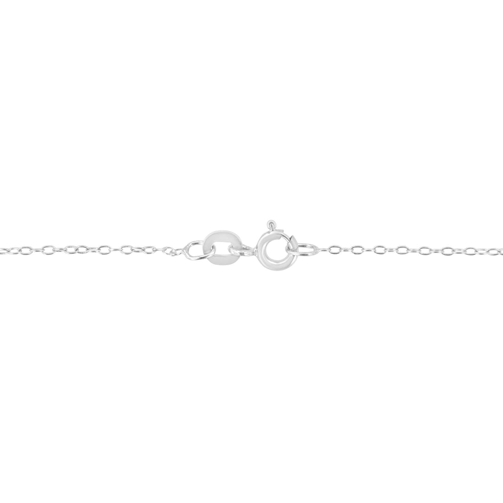 Collana con pendente solitario moderno incastonato a castone con diamanti coltivati ​​in laboratorio in oro 14 carati, da 16" a 18" (colore FG, purezza VS2-SI1) - Friggin Jewelry