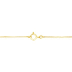 Collar con colgante de 45,7 cm (18") de oro amarillo de 10 quilates con diamantes brillantes de talla redonda engastados milagros de 1/4 ct y tres piedras graduadas (color JK, claridad I1-I2) - Friggin Jewelry