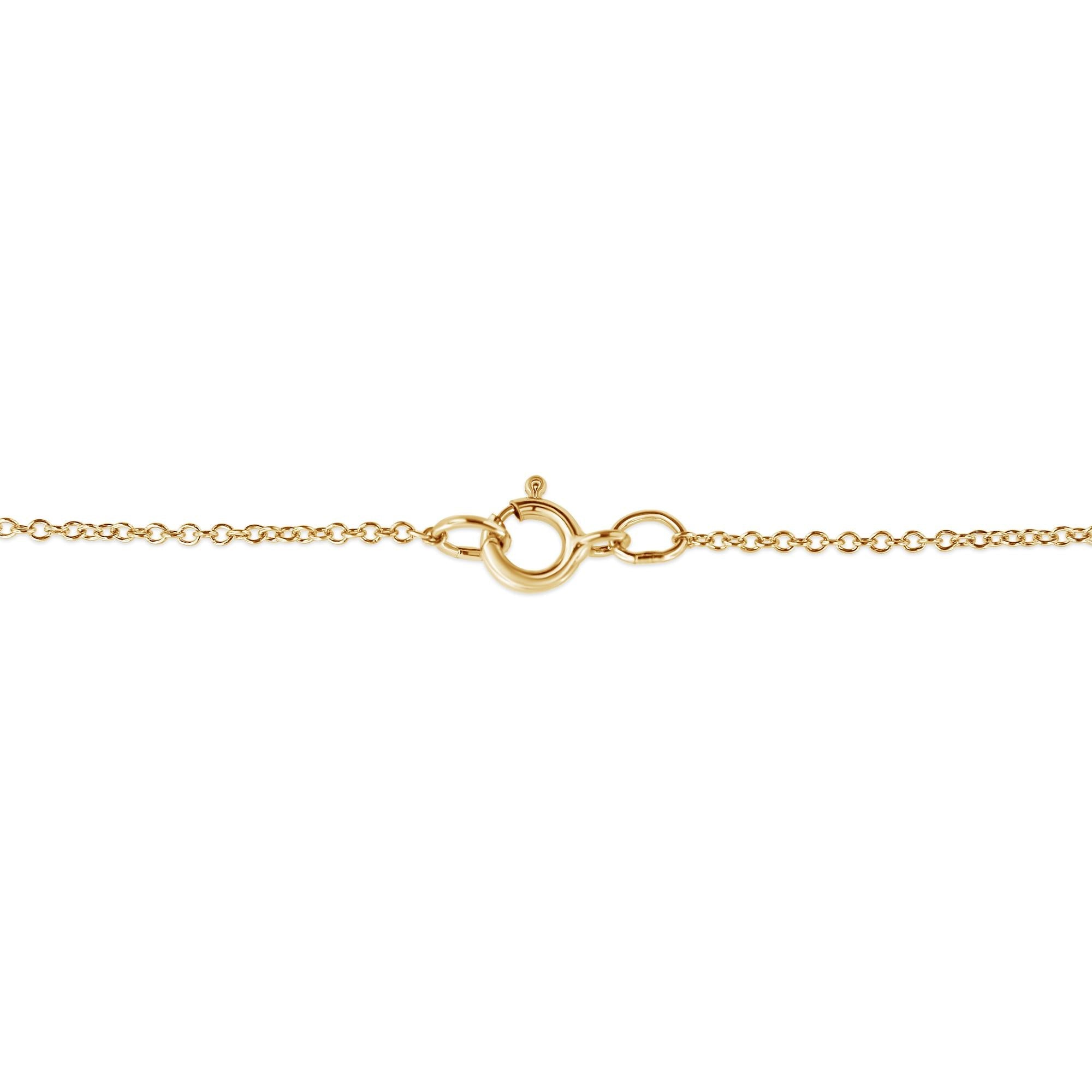 10K Yellow Gold Flashed .925 Sterling Silver 1/4 Cttw Champagne Diamond Cross Pendant Necklace (K-L Color, I1-I2 Clarity) - 18" - Friggin Jewelry