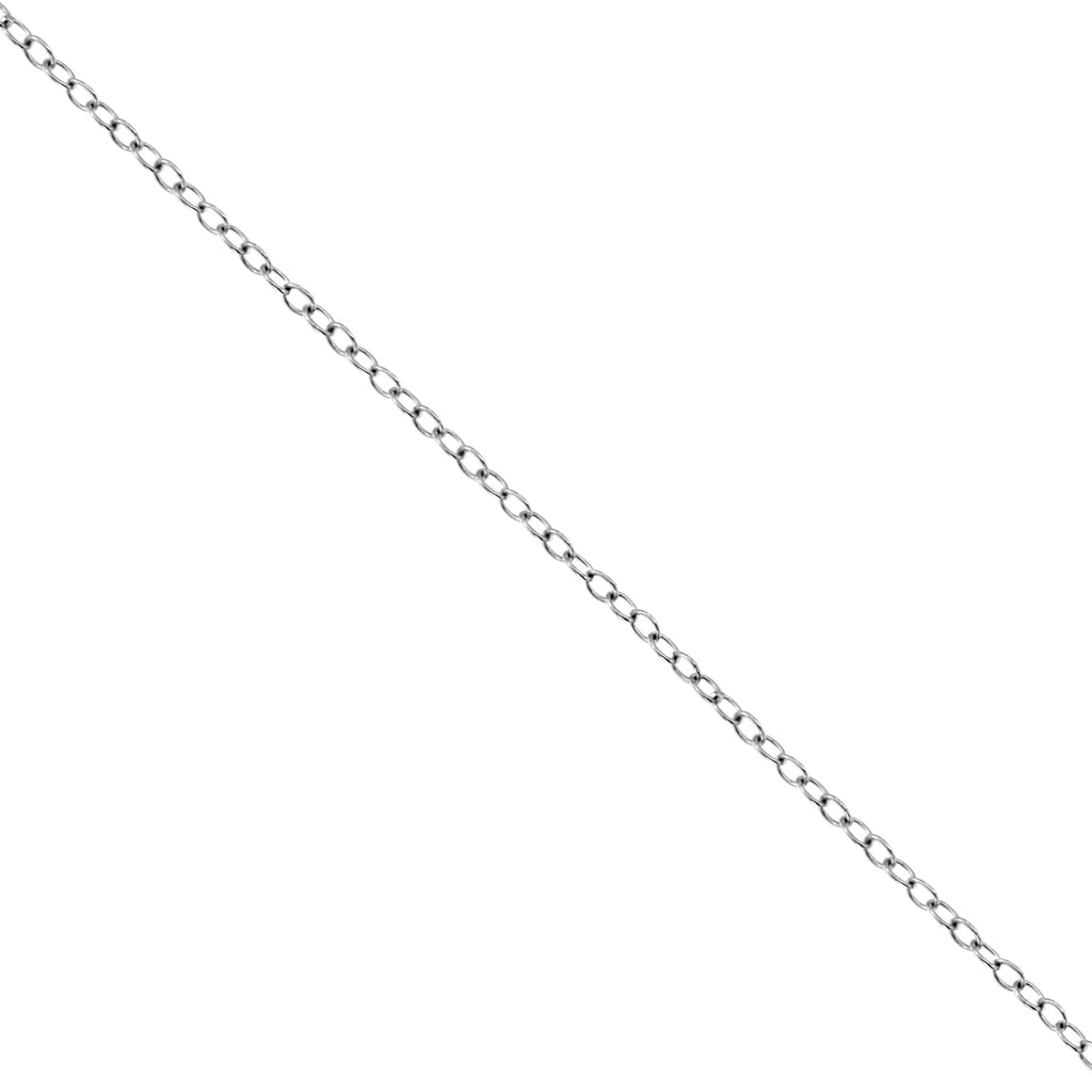 10K White Gold 1/10 Cttw Miracle Set Round-Cut Diamond 18" Pendant Necklace - Choice of Shape - Friggin Jewelry