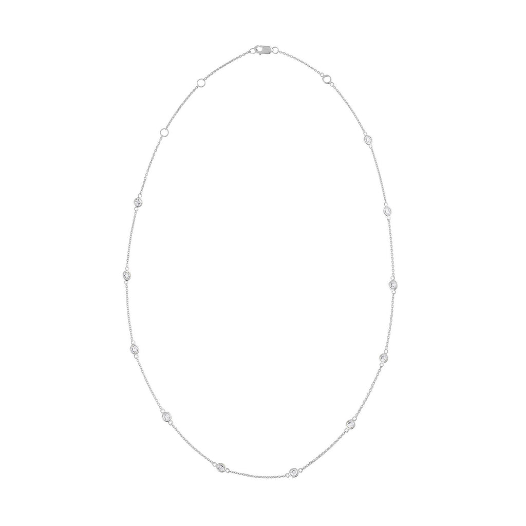 Collar de diamantes en oro de 14 quilates (1 1/10 cttw, color HI, claridad VS2-SI1) - Friggin Jewelry