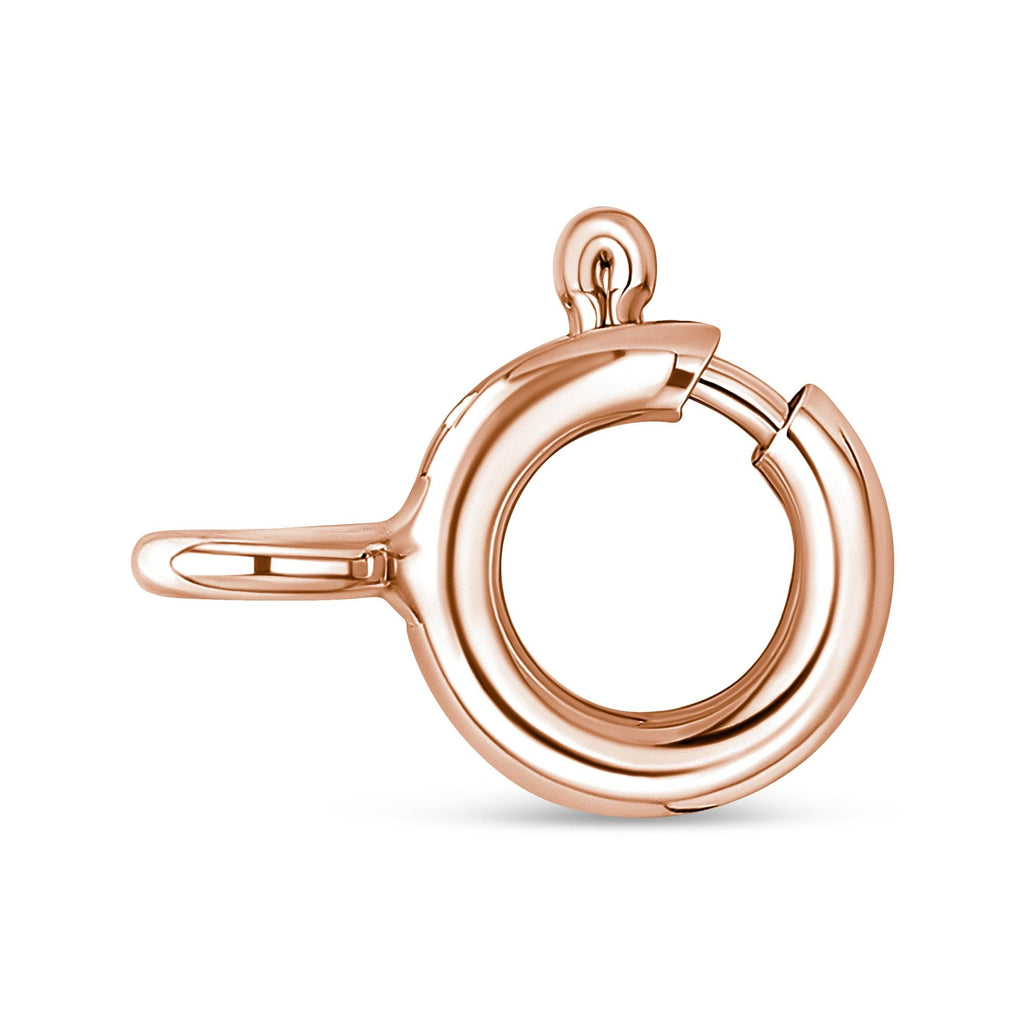 10K Rose and White Gold Plated .925 Sterling Silver 1/4 Cttw Miracle-Set Champagne Diamond Triple Circle 18" Necklace (I2-I3 Clarity) - Friggin Jewelry
