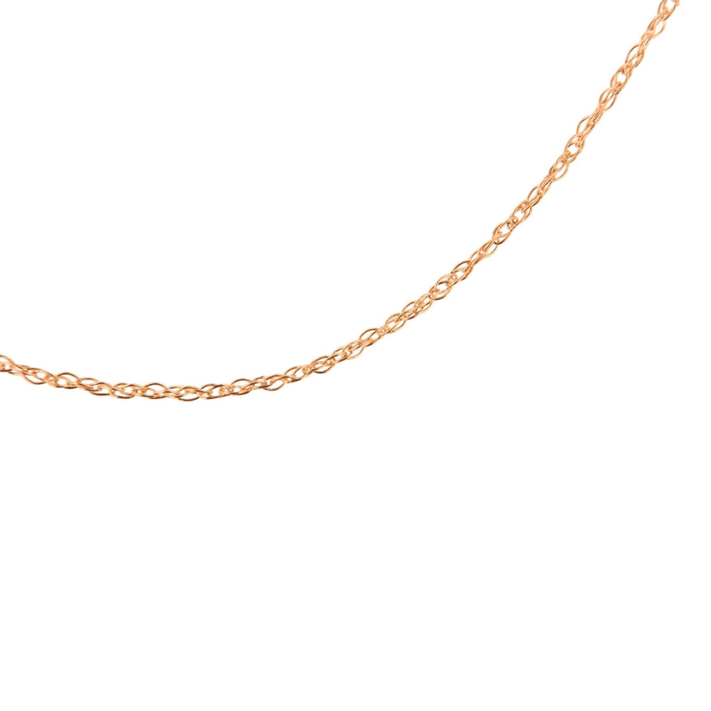 10K Gold 0.5 mm Slender & Dainty Fine Rope Chain Necklace - Friggin Jewelry