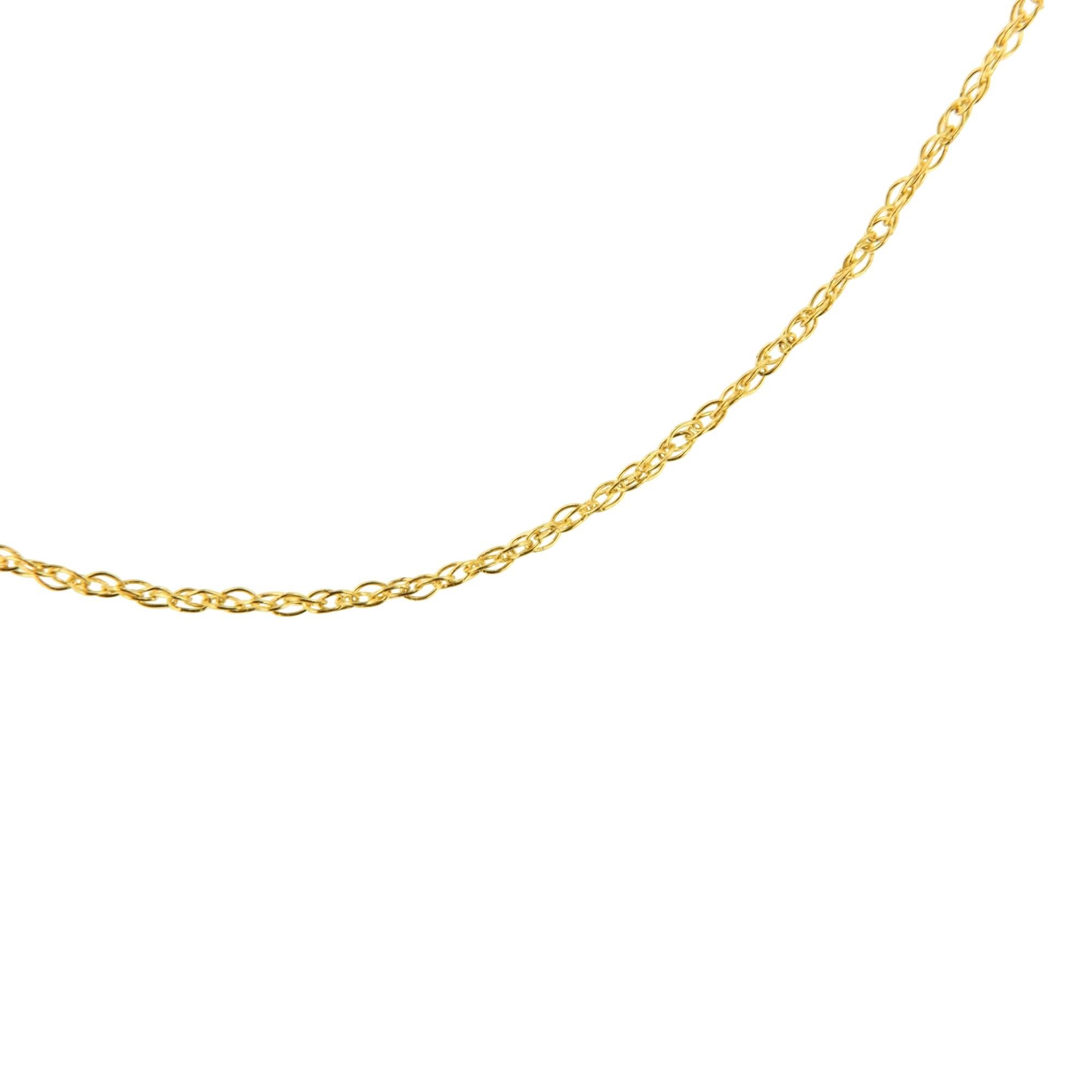 10K Gold 0.5 mm Slender & Dainty Fine Rope Chain Necklace - Friggin Jewelry