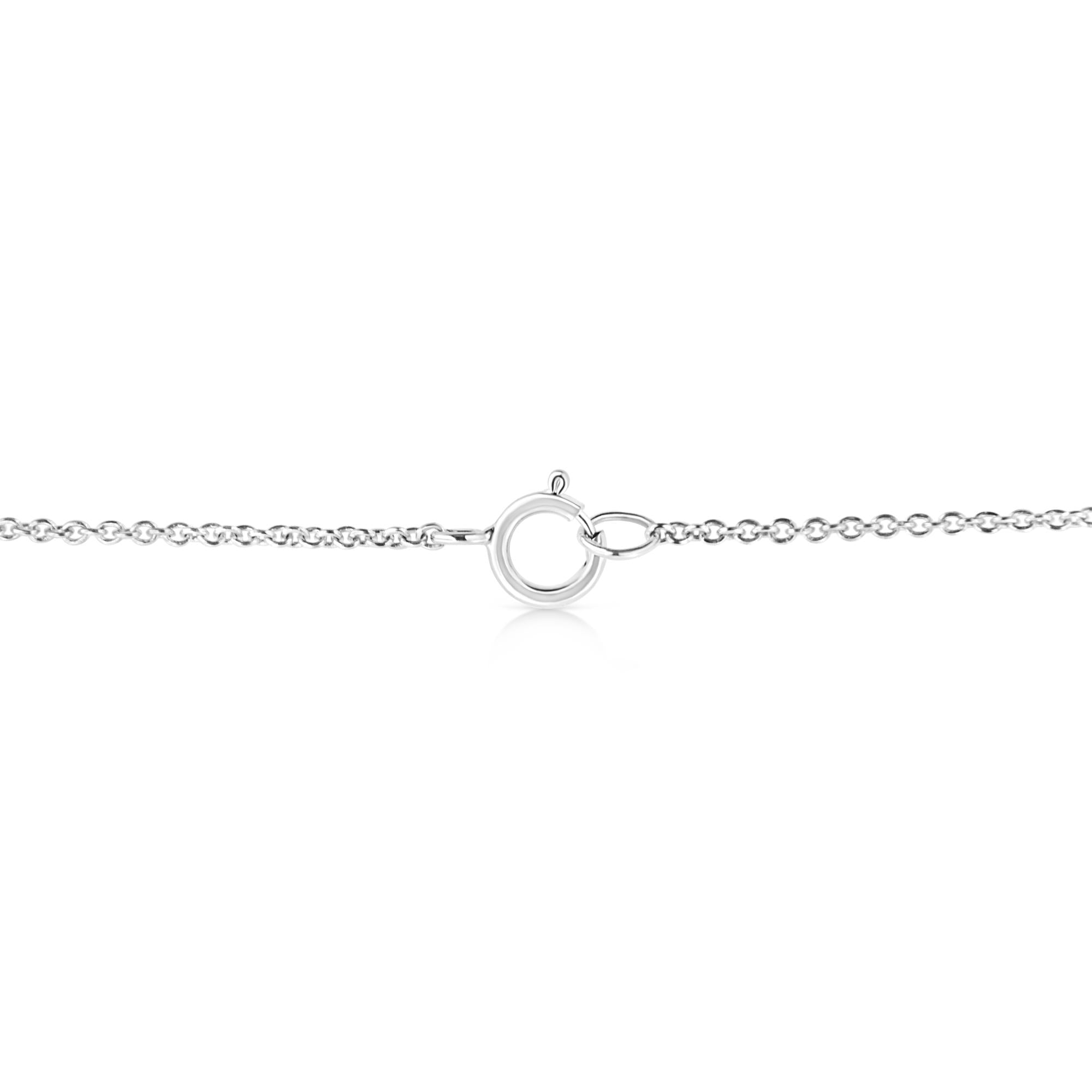 Collar con colgante de diamante solitario ovalado de 1/2 ct cultivado en laboratorio, de 18" (color EF, claridad VS1-VS2) - Friggin Jewelry