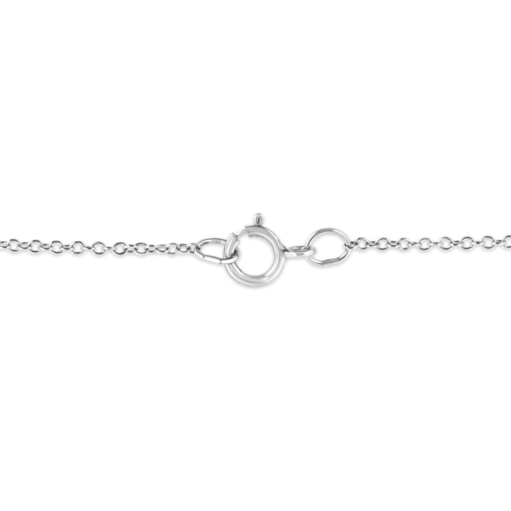 Collar con colgante de llave del zodiaco de 45 cm en plata de ley 925 con detalles de diamantes (color KL, claridad I1-I2) - Friggin Jewelry