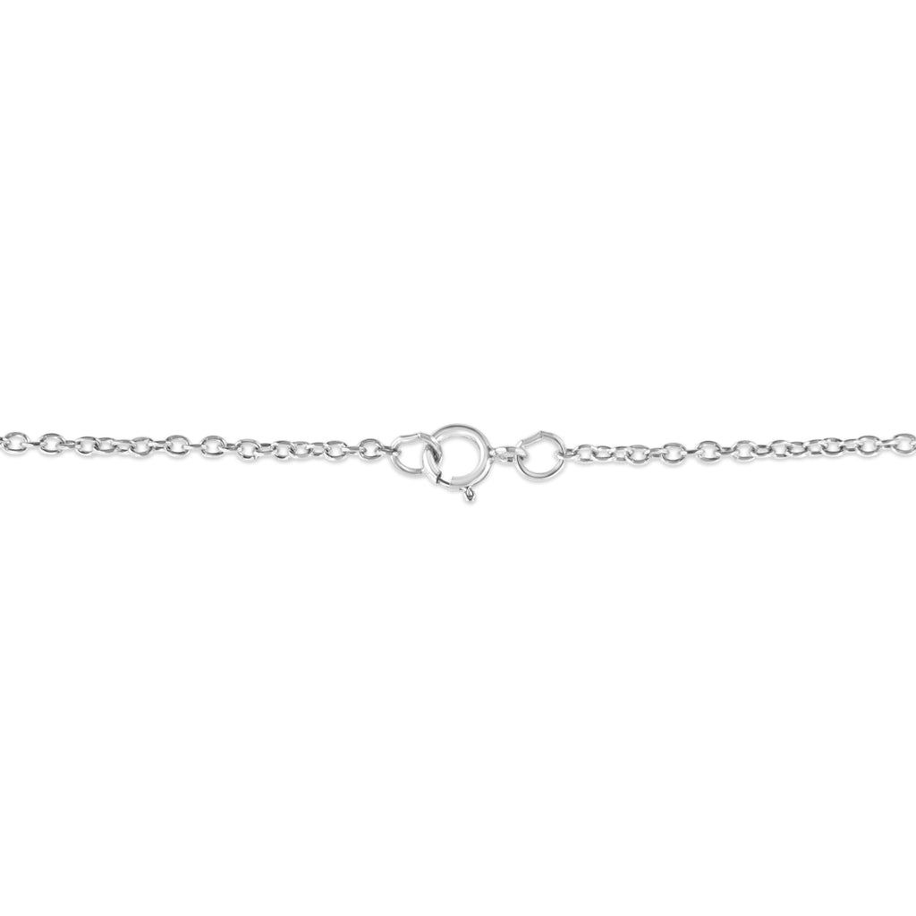 Collar con colgante de llave del zodiaco de 45 cm en plata de ley 925 con detalles de diamantes (color KL, claridad I1-I2) - Friggin Jewelry