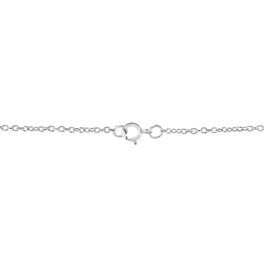 Collar con colgante de llave del zodiaco de 45 cm en plata de ley 925 con detalles de diamantes (color KL, claridad I1-I2) - Friggin Jewelry