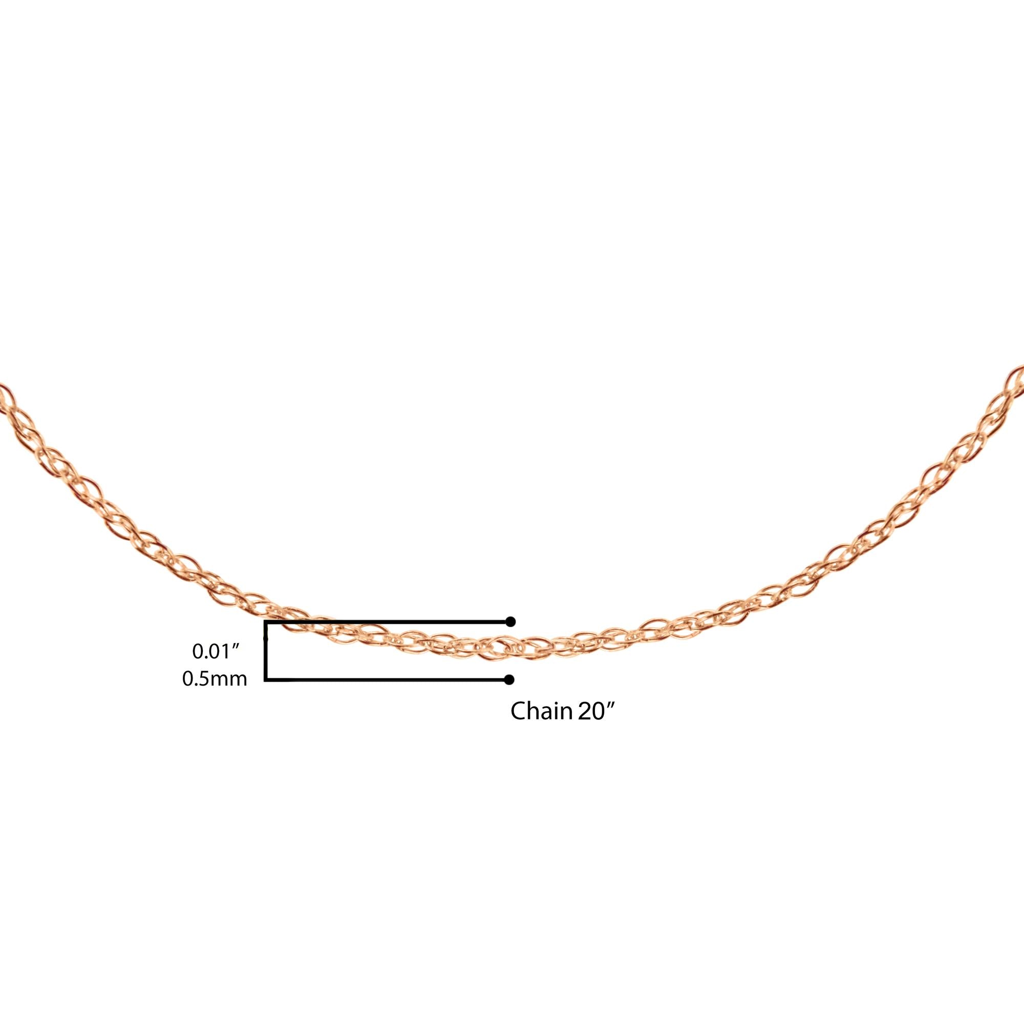 10K Gold 0.5 mm Slender & Dainty Fine Rope Chain Necklace - Friggin Jewelry