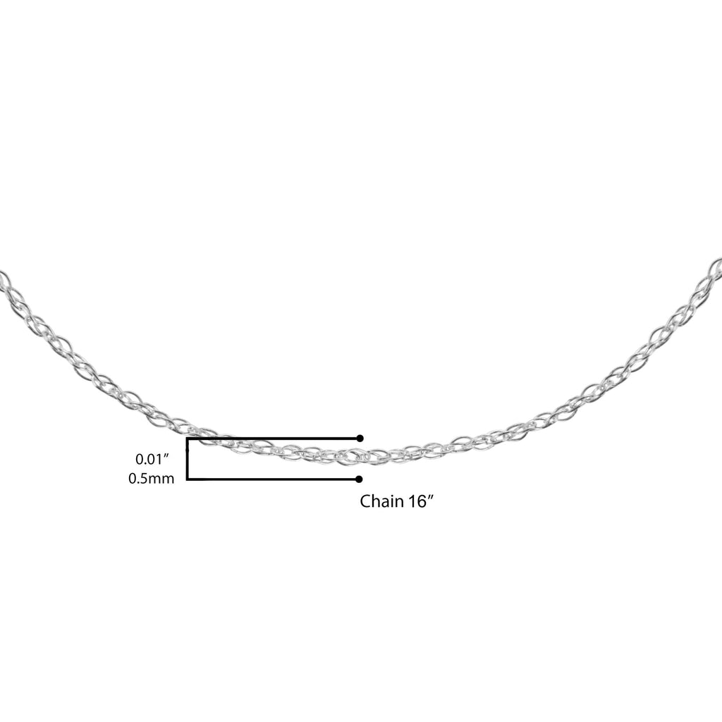 10K Gold 0.5 mm Slender & Dainty Fine Rope Chain Necklace - Friggin Jewelry