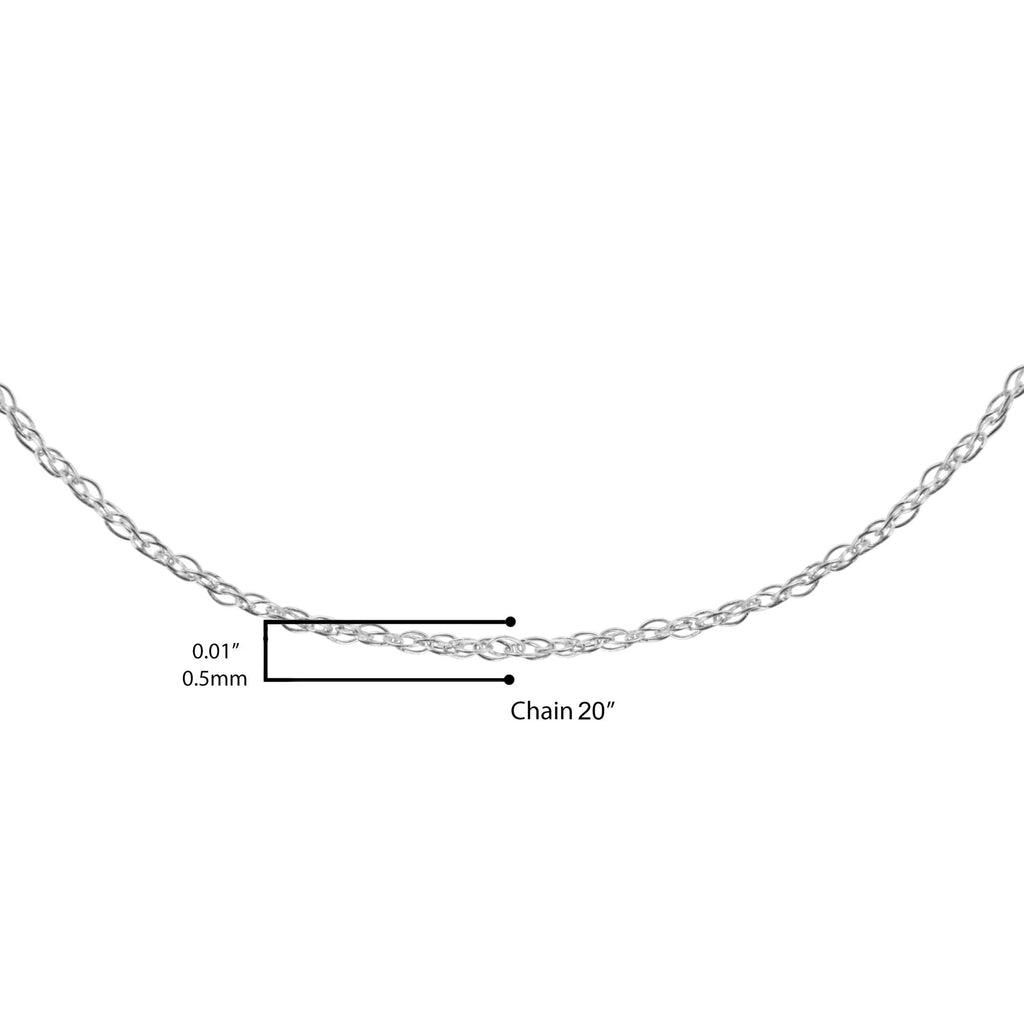 10K Gold 0.5 mm Slender & Dainty Fine Rope Chain Necklace - Friggin Jewelry