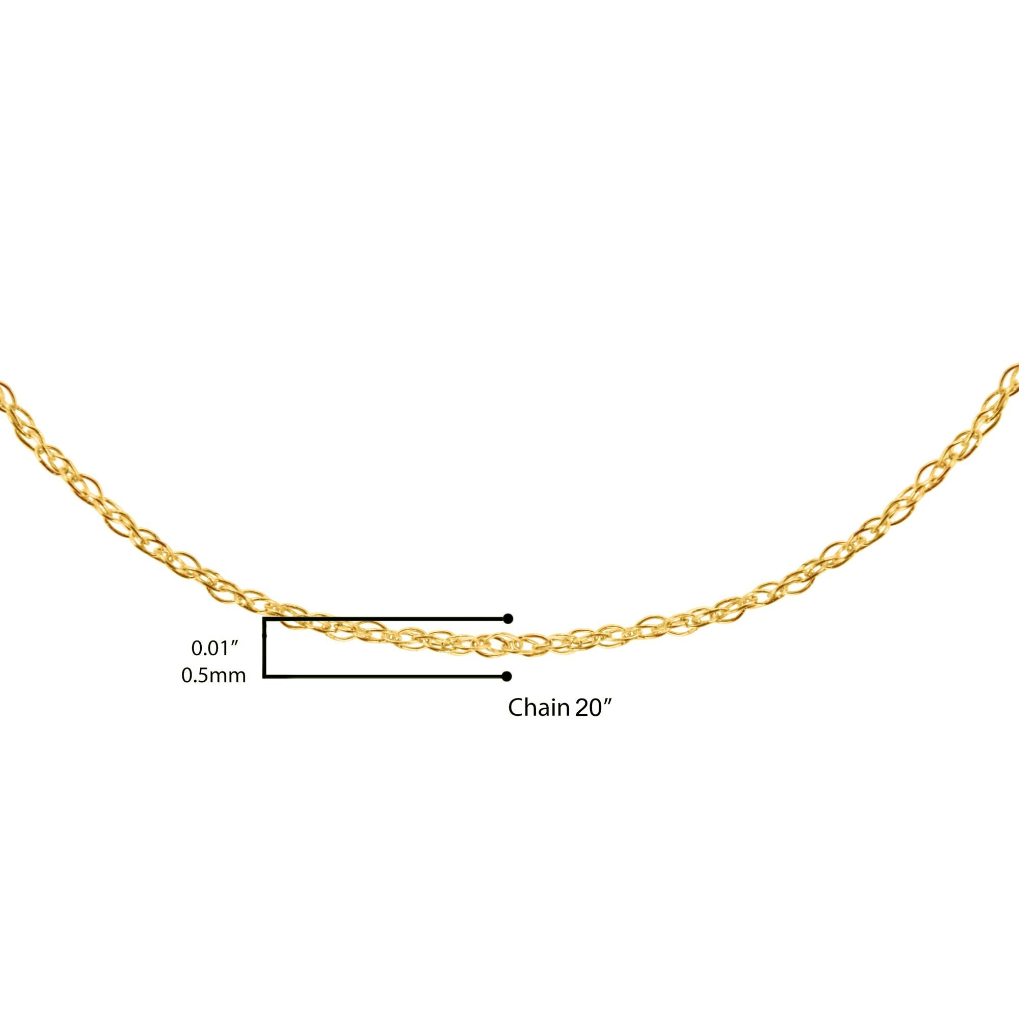 10K Gold 0.5 mm Slender & Dainty Fine Rope Chain Necklace - Friggin Jewelry