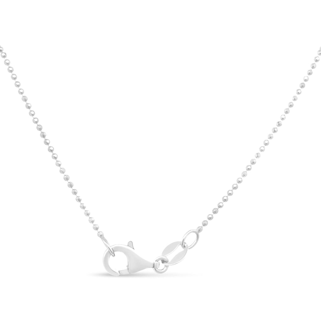 .925 Sterling Silver 0.7mm Slim and Dainty Unisex 18" Inch Ball Bead Chain Necklace - Friggin Jewelry