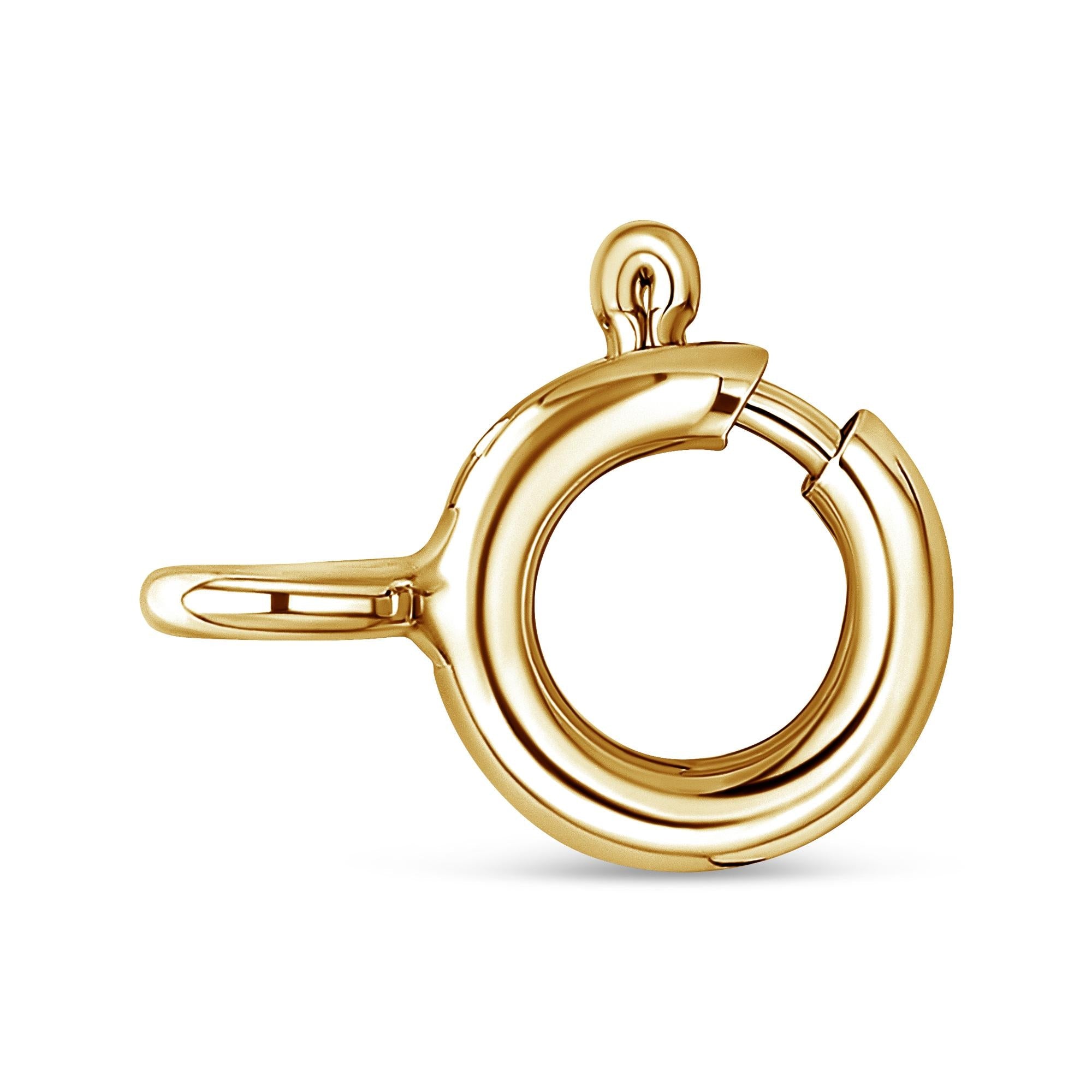 Collana da 18" con diamanti a grappolo da 2,00 ct in oro giallo 14 carati (colore IJ, purezza I1-I2) - Friggin Jewelry
