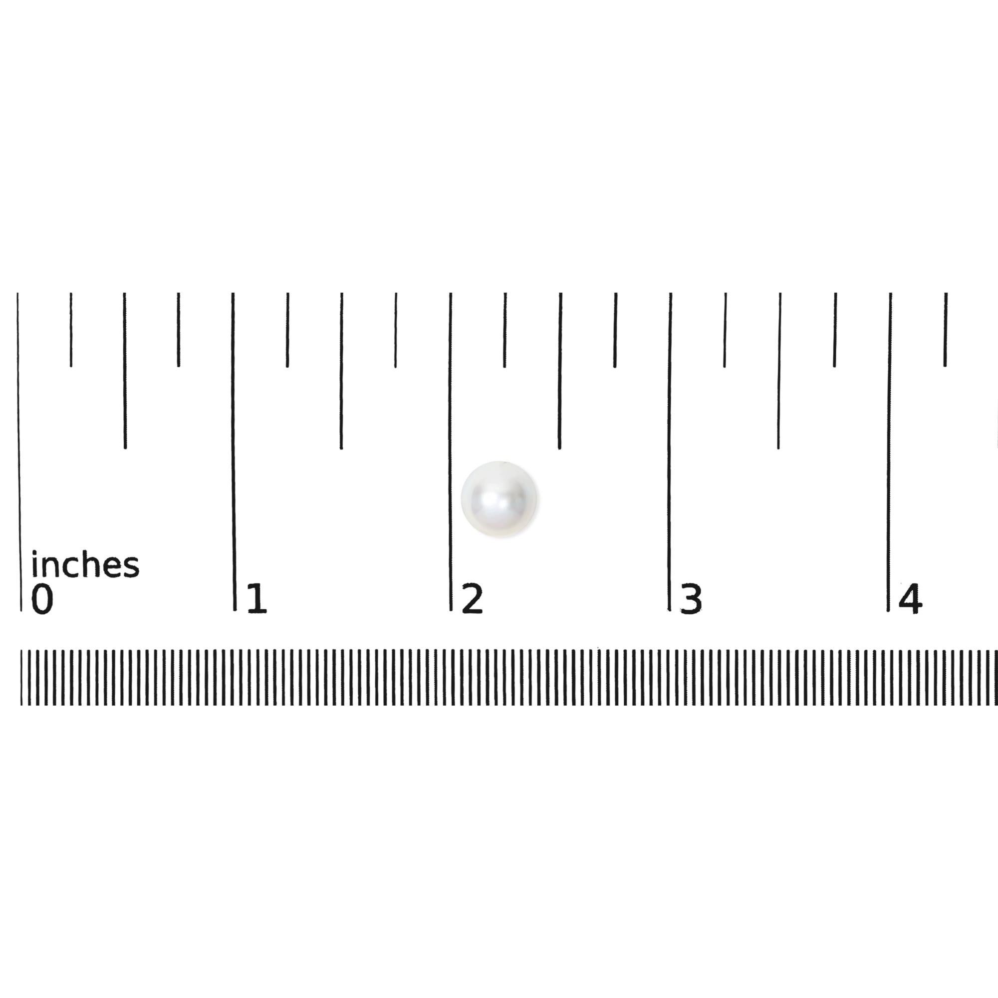14K Gold Cultured Freshwater Pearl Solitaire Stud Earrings - Friggin Jewelry