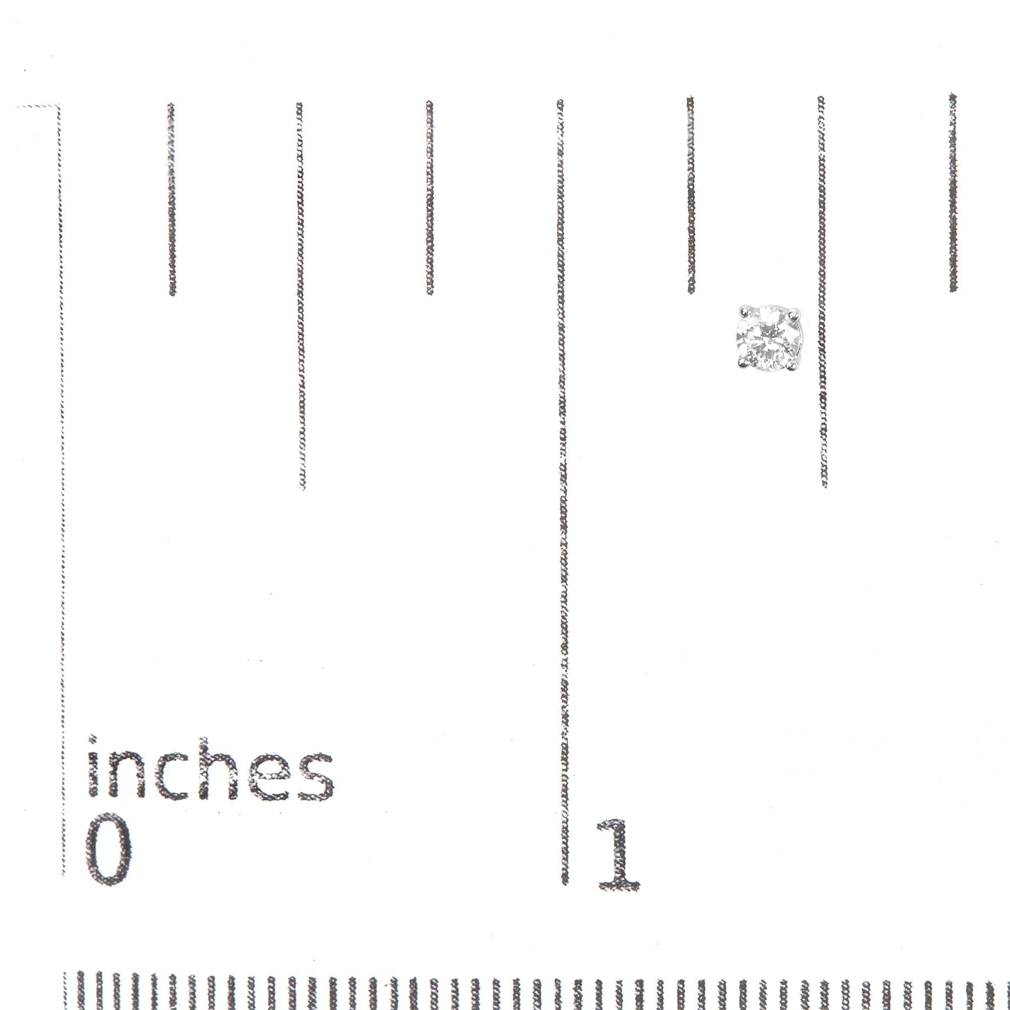 Orecchini a bottone con chiusura a pressione in oro bianco 14 carati certificato AGS da 1,0 ct con 4 griffe e diamanti taglio brillante rotondo (colore EF, purezza I1-I2) - Friggin Jewelry