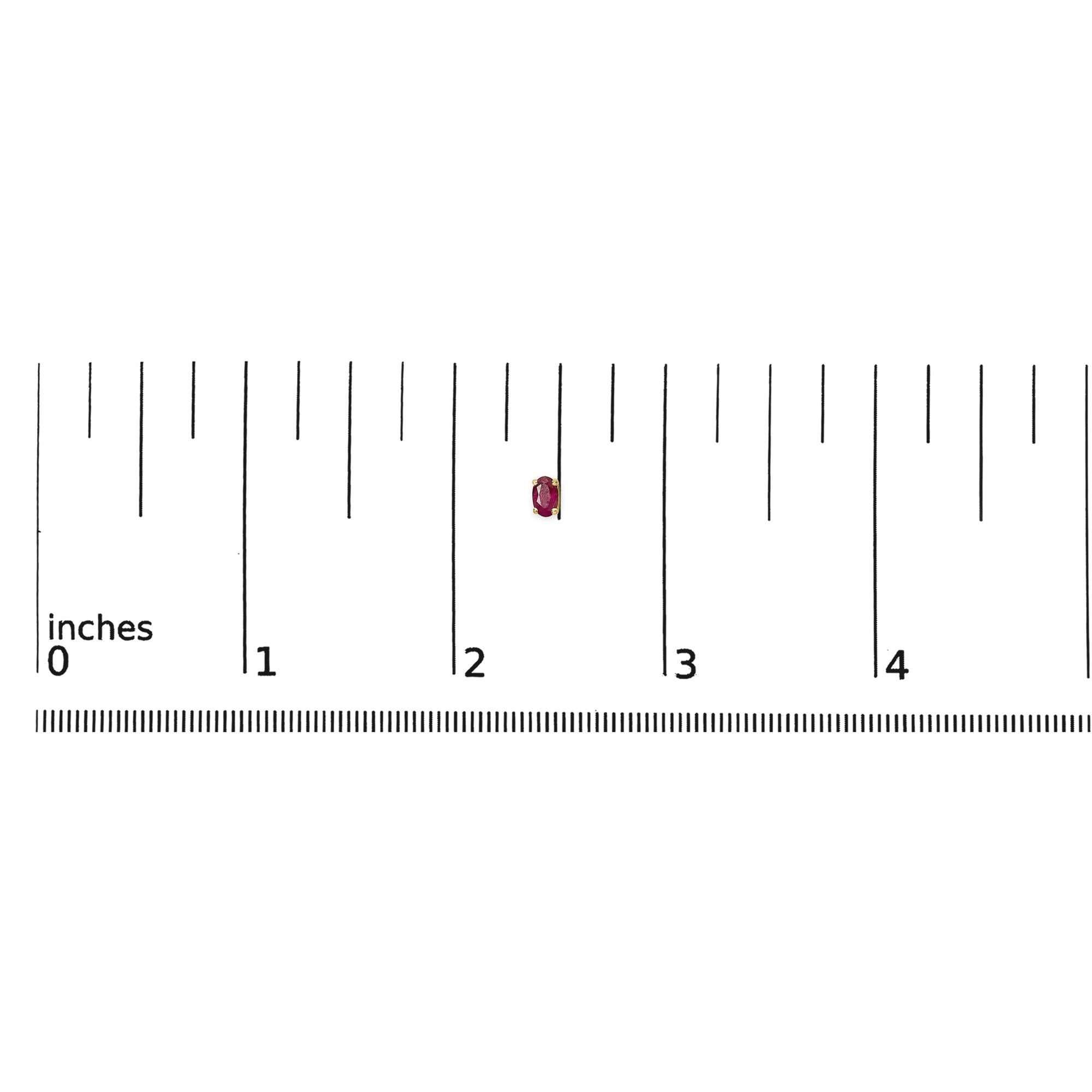 Pendientes de oro de 14 quilates con piedra de nacimiento de corte ovalado de 5 x 3 mm - Friggin Jewelry
