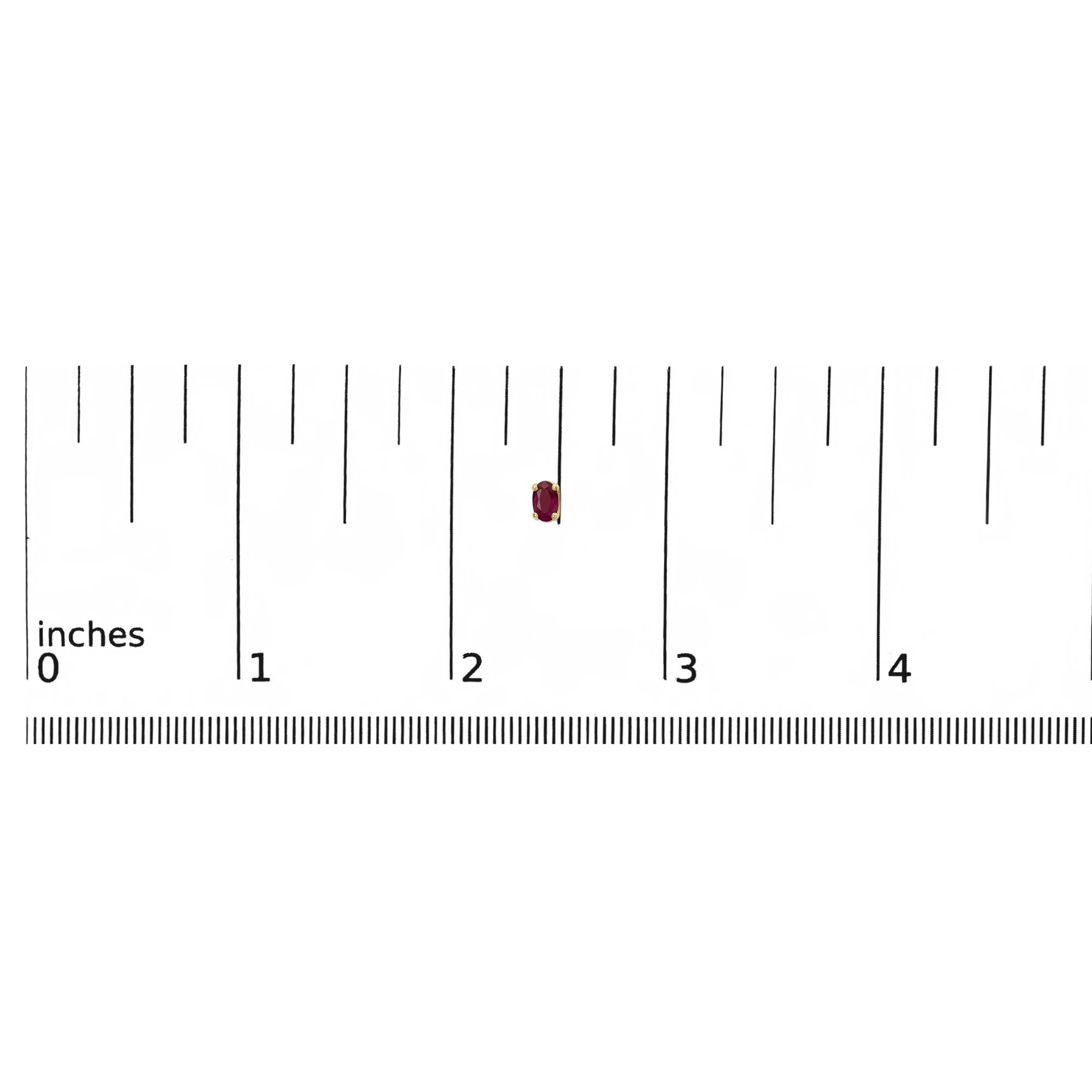 Pendientes de oro de 14 quilates con piedra de nacimiento de corte ovalado de 5 x 3 mm - Friggin Jewelry