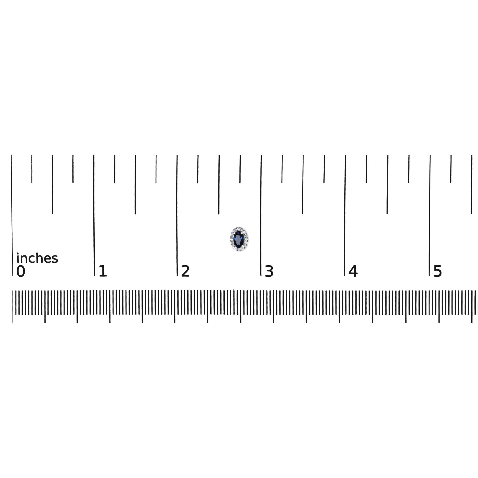 Orecchini a bottone con alone di diamanti e pietra portafortuna taglio ovale da 5x3 mm in oro bianco 10 carati (colore IJ, purezza I1-I2) - Friggin Jewelry