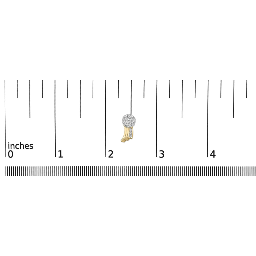 Pendientes de oro amarillo de 14 quilates con diamantes de talla redonda de 7/8 ct (IJ, SI1-SI2) - Friggin Jewelry