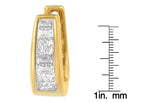 Orecchini in oro giallo 14k con diamanti taglio princess e baguette da 1/2 ct TDW (IJ, VS1-VS2) - Friggin Jewelry