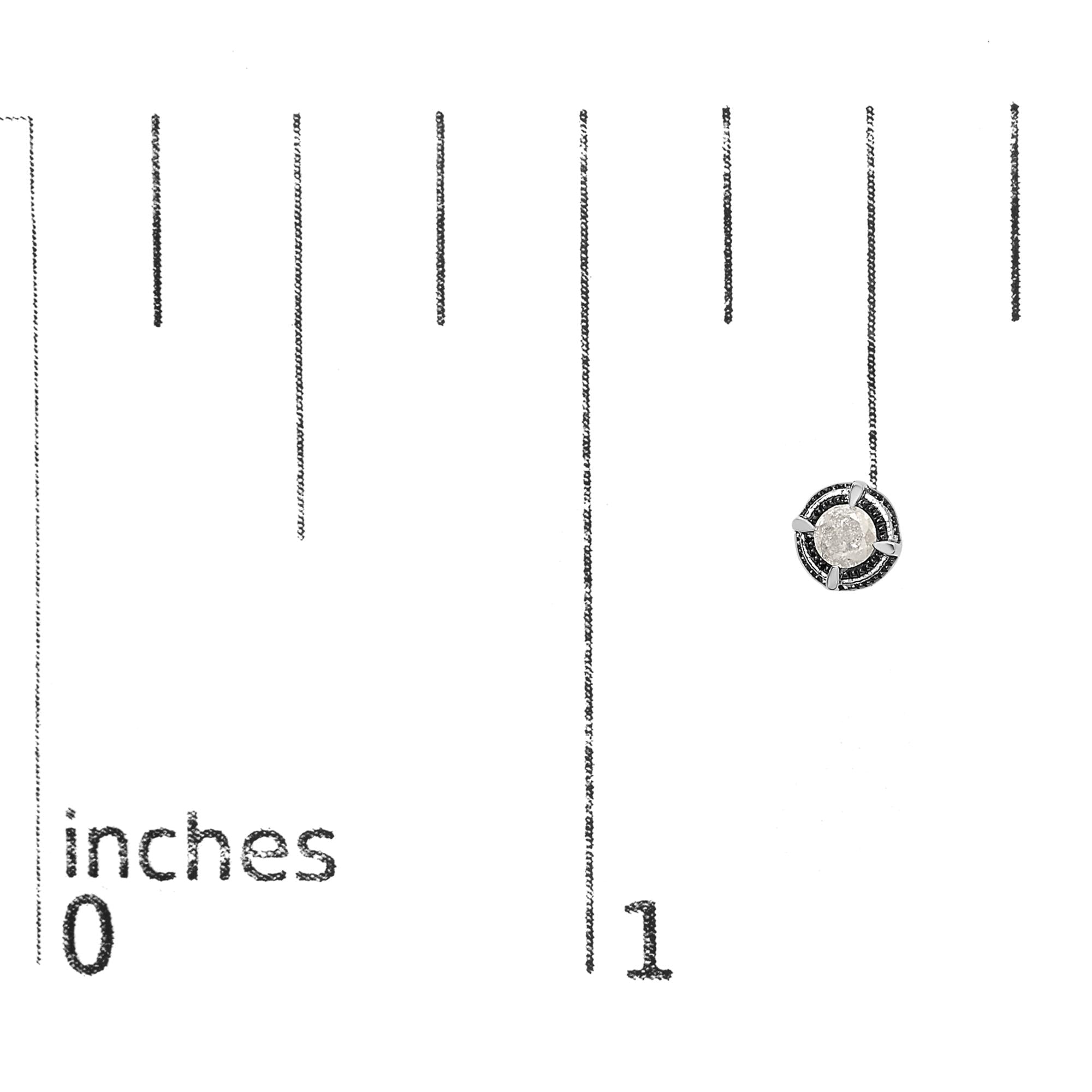 Black Rhodium Plated .925 Sterling Silver Round Diamond Double Halo 4-Prong Solitaire Milgrain Stud Earrings - Friggin Jewelry