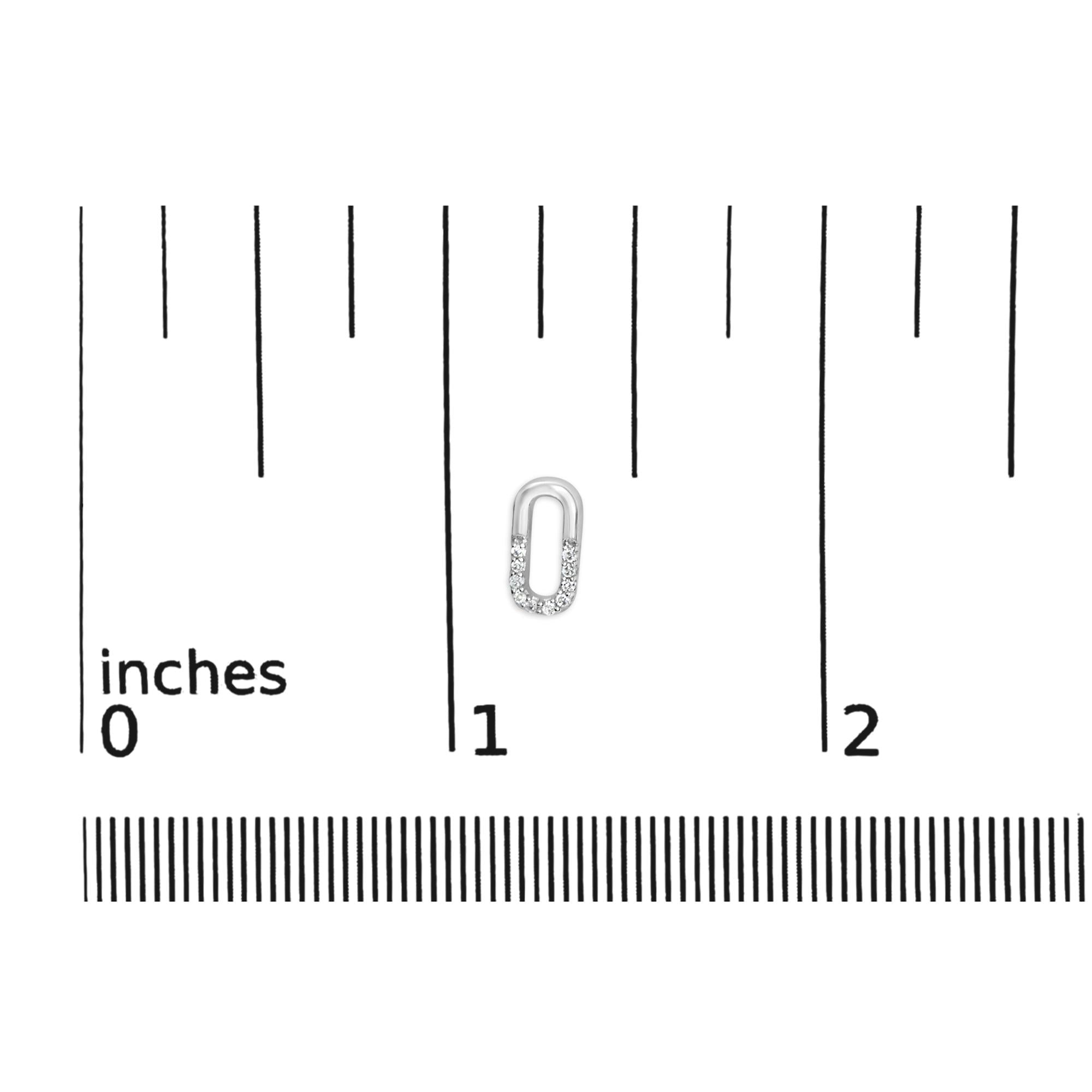 Pendientes de clip de diamante con diamante 1/10 en plata de ley 925 (color HI, claridad I2-I3) - Friggin Jewelry